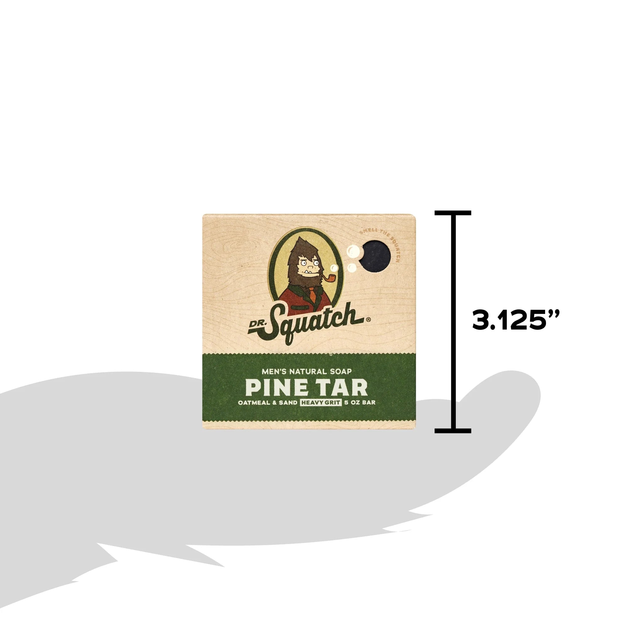 Dr. Squatch Pine Tar Natural Bar Soap for Men, 5 Oz
