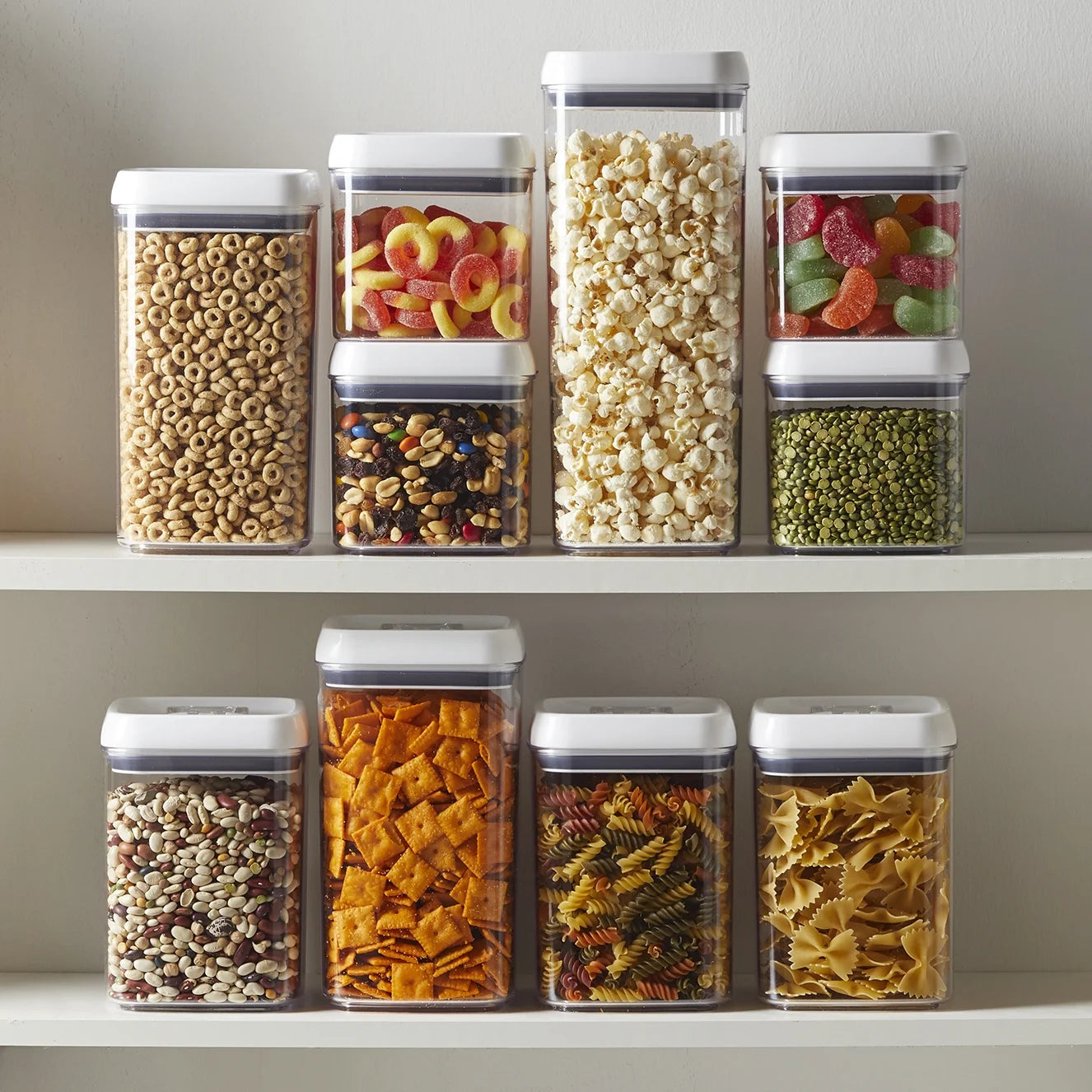 Better Homes & Gardens 9.9 Cup Flip-Tite Square Food Storage Container, Ideal for Pantry Organization
