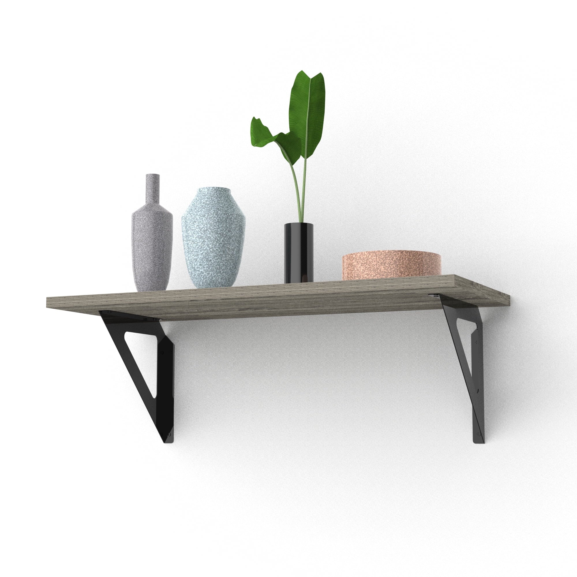 Hyper Tough 6 In. X 15 3/4 In. Rustic Gray Laminated Wood Shelf
