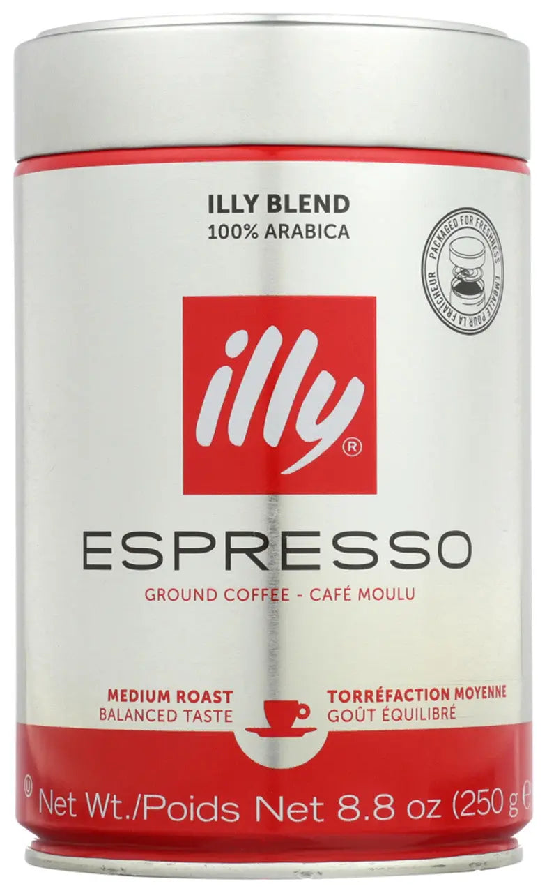 illy Classico Ground Espresso Coffee – Smooth & Balanced Italian Roast (6×8.8oz Cans) Enaraon