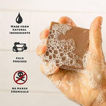 Dr. Squatch Cedar Citrus Men's Exfoliating Soap - Natural, Handmade, USA, Paraben-Free