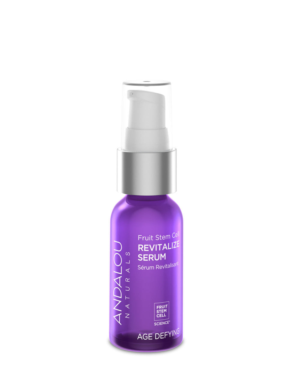 Andalou Naturals Fruit Stem Cell Revitalize Serum – Anti-Aging Facial Serum for Wrinkles, Firming & Skin Renewal, 1.1 oz