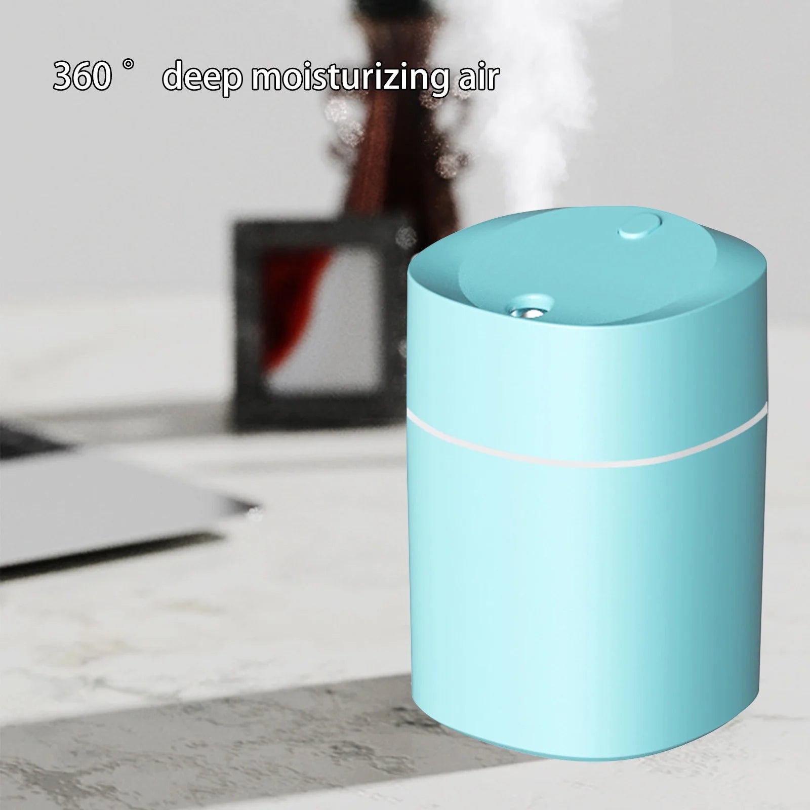 Vikakiooze 2023 Promotion on Sale, Portable Desk Humidifier, Cool Mist Humidifier, Small Humidifier for Home Bedroom Office, Plants, Colorful Night Light Function