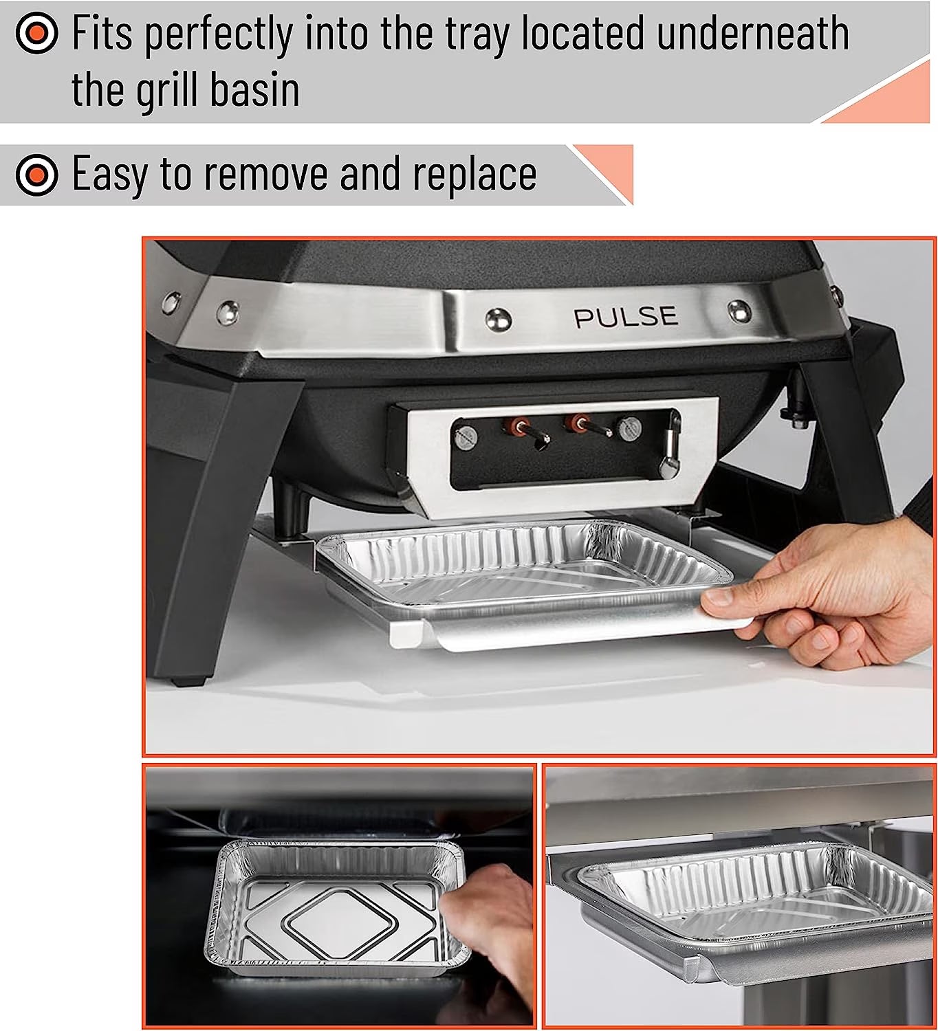UNCO- Grill Drip Pans Aluminum, 7.5 X 5, 22Pcs, Drip Pan Liners, Grease Pan Liner, Grill Drip Pans for Outdoor Grill, Grill Grease Pan Liners, Grill Drip Pan, Aluminum Drip Pans, Drip Pan for Grill