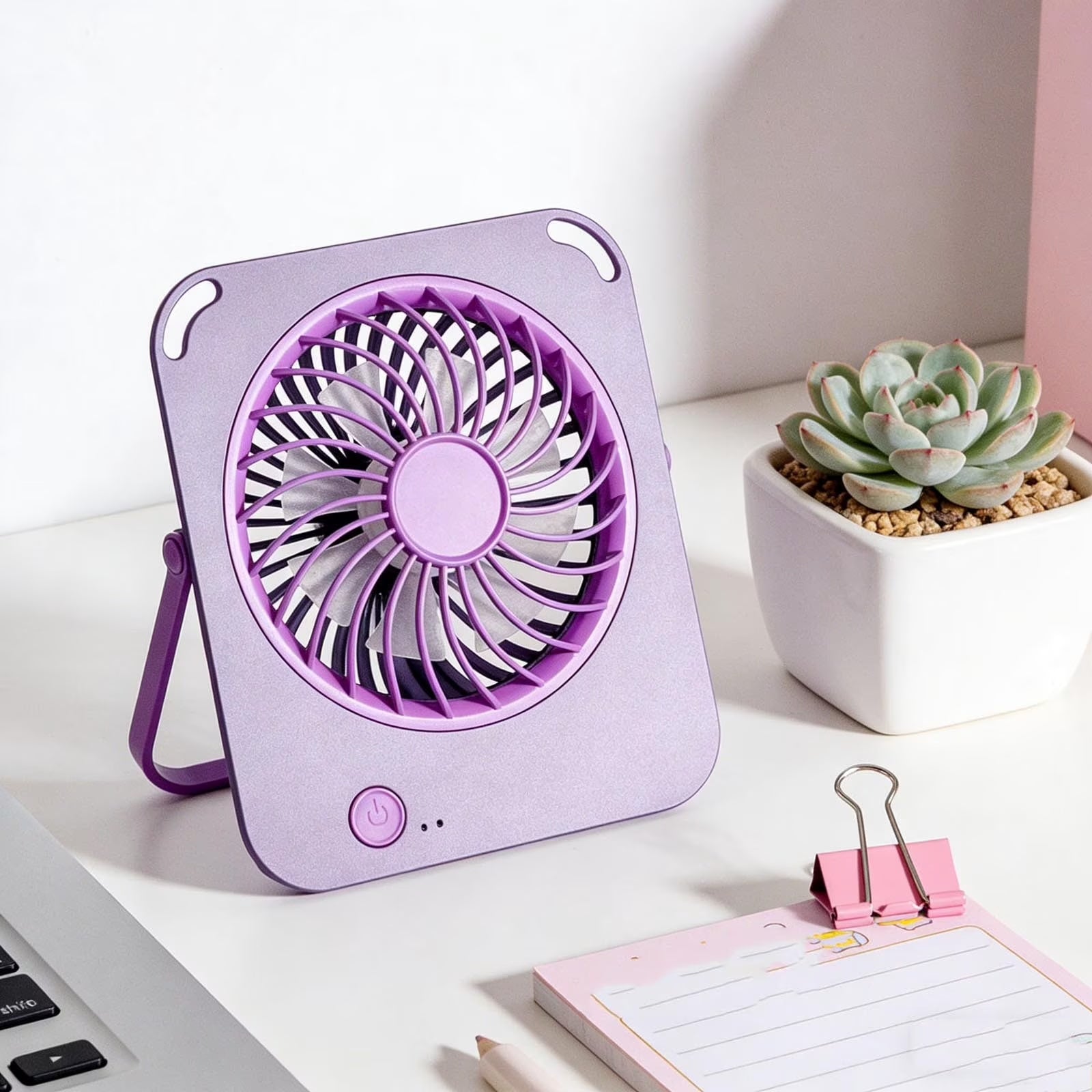 USB Desktop Fan High Wind Power Portable Mini Fan Quiet Personal Cooling for Office Home Travel by PALIFEUR