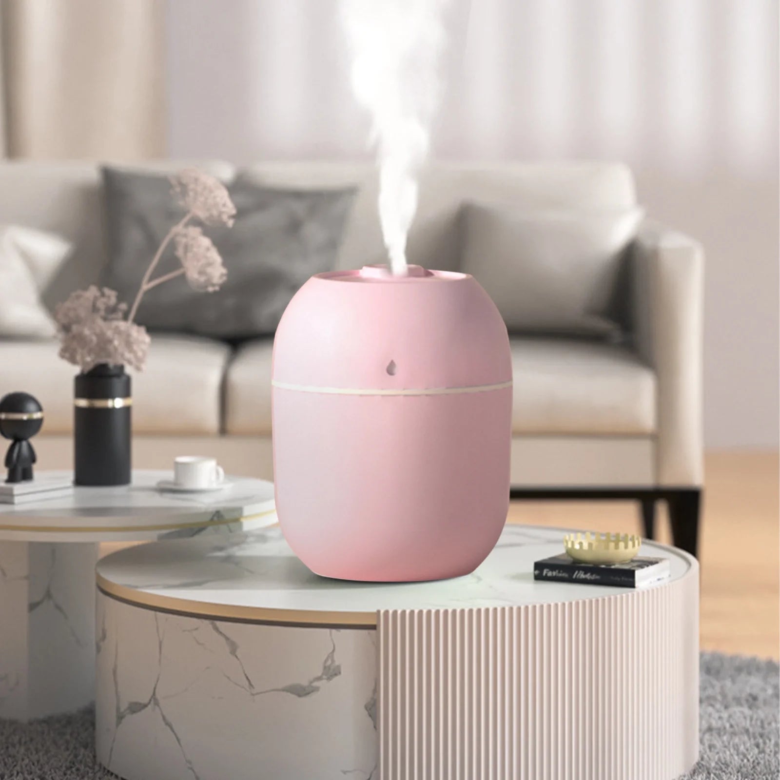 Vikakiooze 2023 Promotion on Sale, U Humidifier with Light ,Quiet Cool Mist Humidifier for Bedroom and Office ,Plants, Easy to Clean
