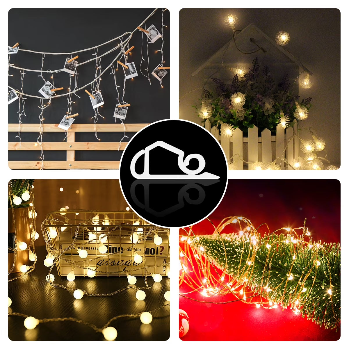 Light Clip Hooks String Light Hooks Gutter Hooks for Outdoor Light Weatherproof Light Hangers for Christmas Decoration White 120Pcs