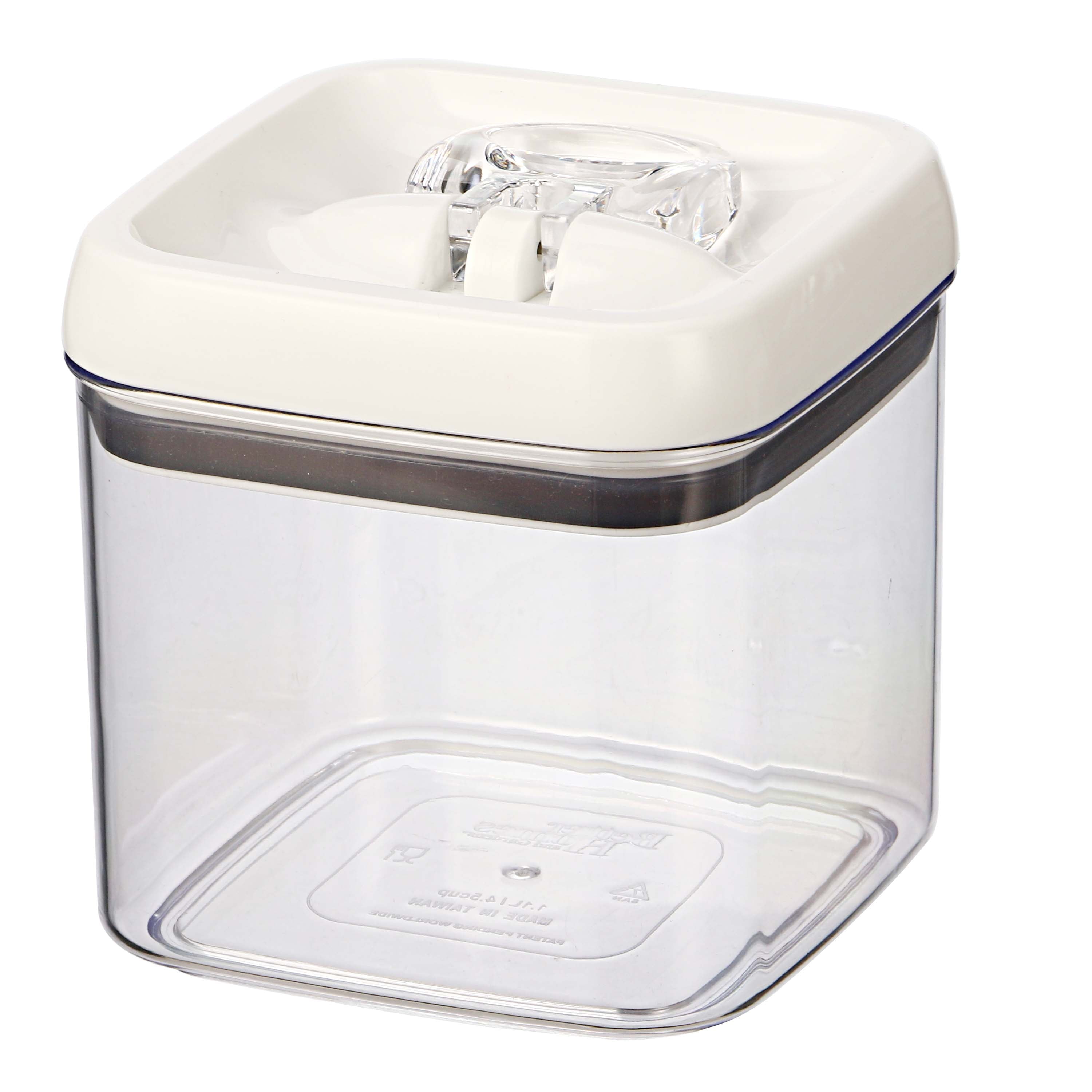 Better Homes & Gardens Canister Pack of 4 - 4.5 Cup Flip-Tite Square Food Storage Container