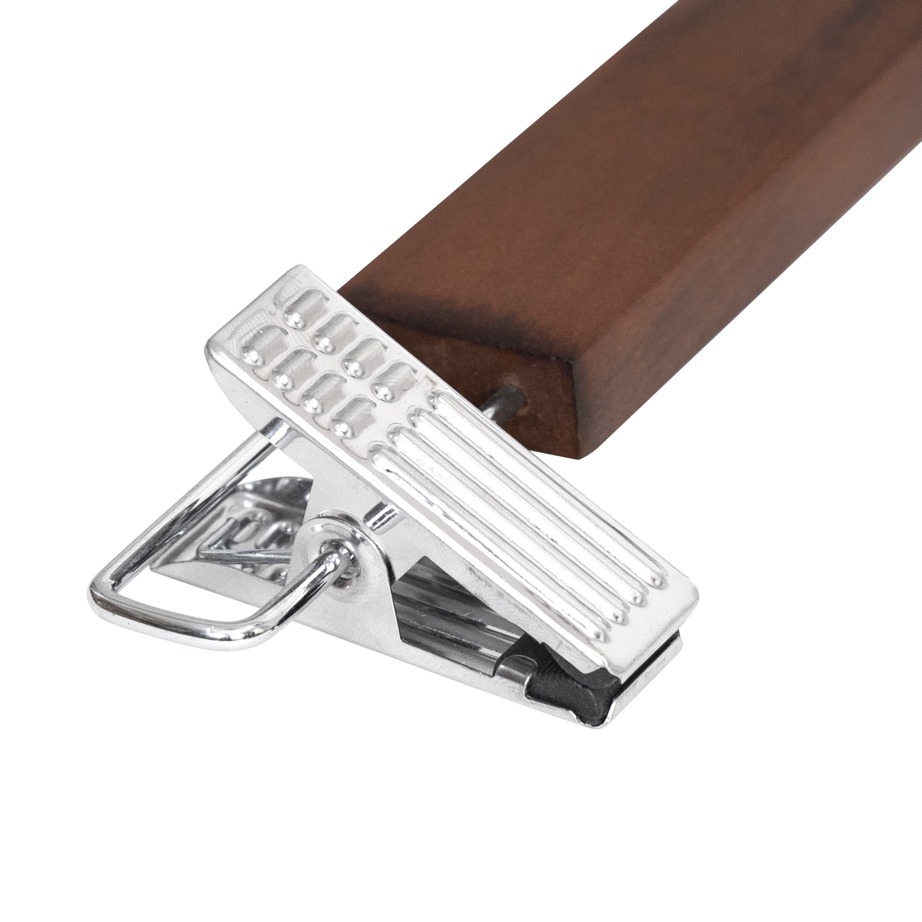 Better Homes & Gardens Walnut Finish Wood Pant & Skirt Adult Hangers, 3 Count