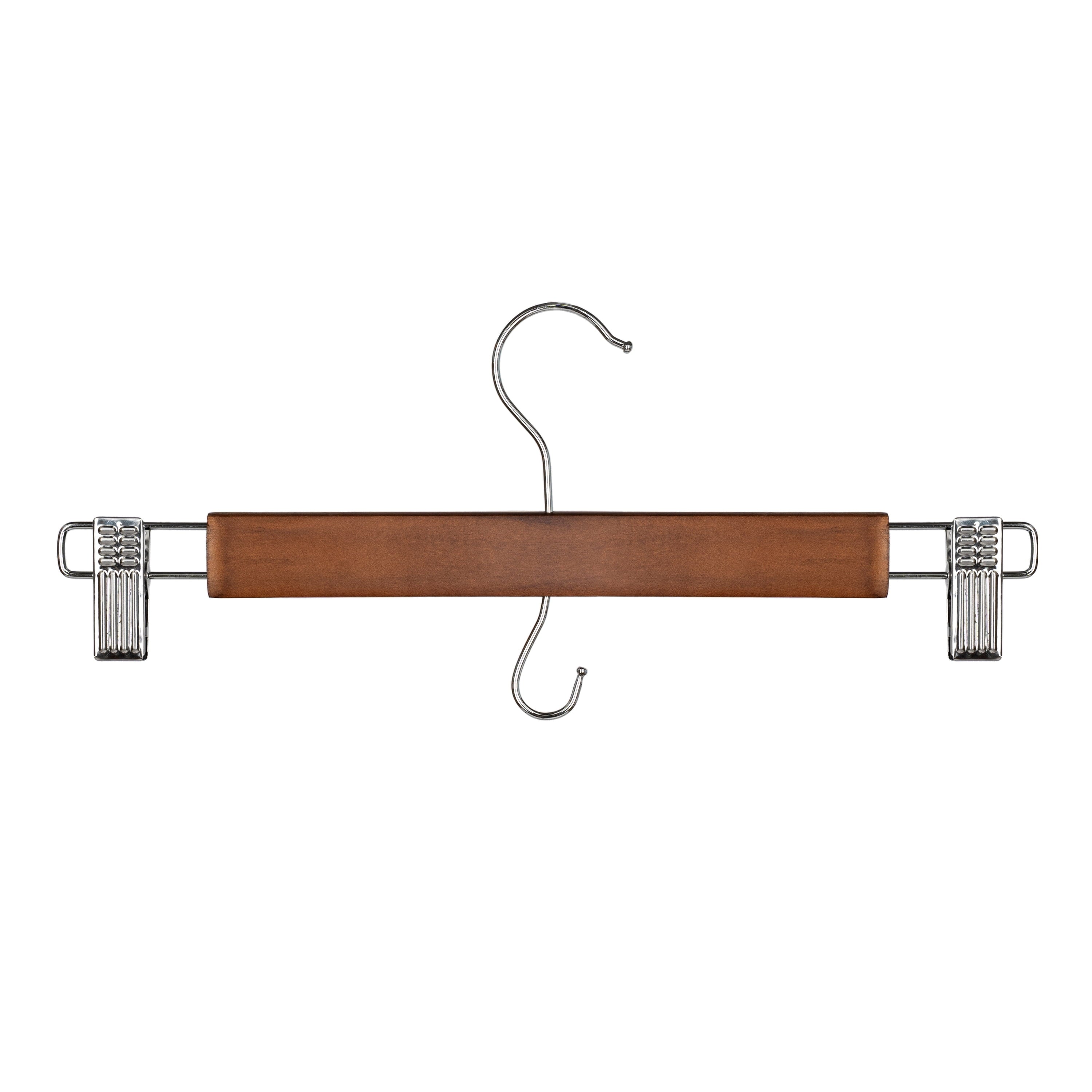 Better Homes & Gardens Walnut Finish Wood Pant & Skirt Adult Hangers, 3 Count