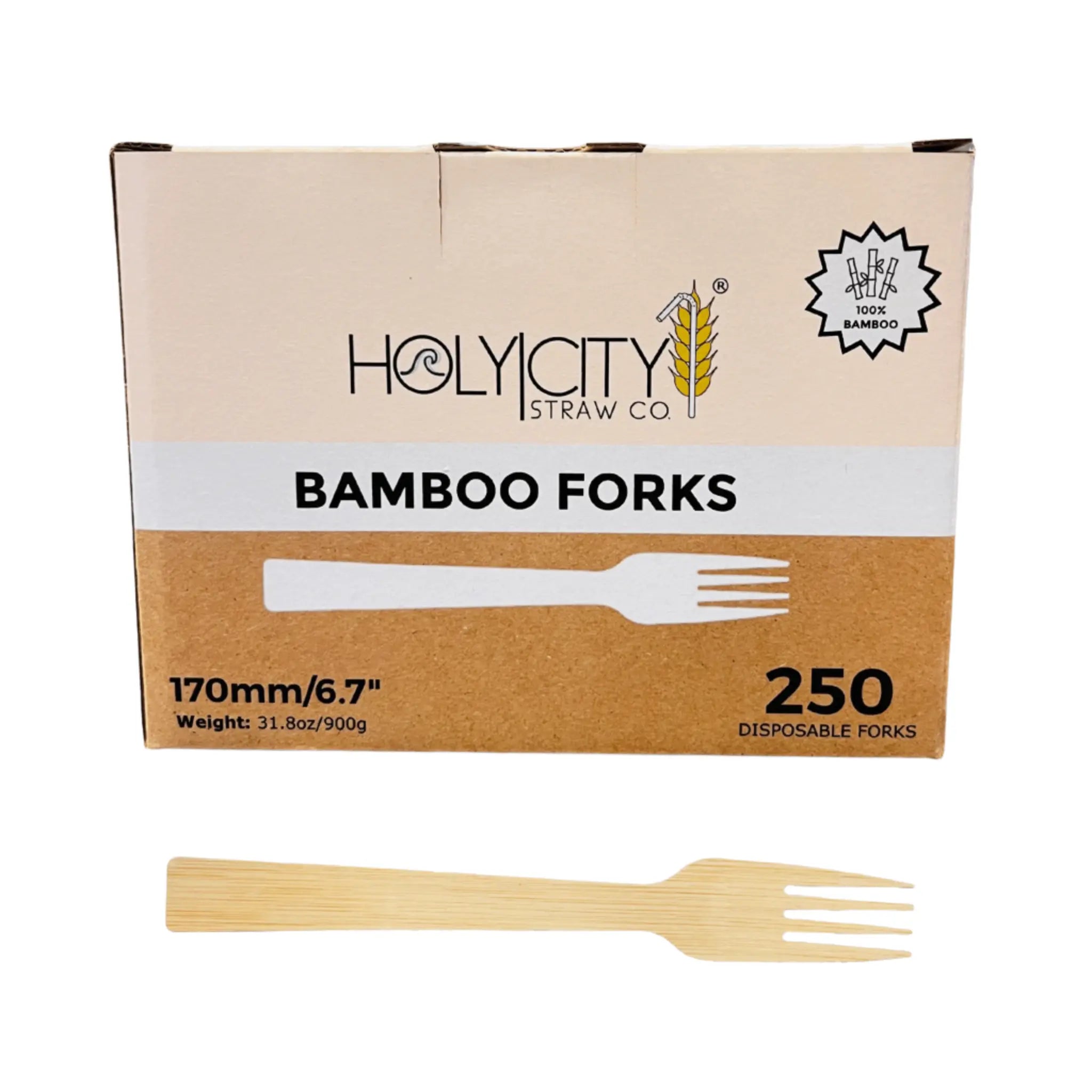 6.7" Bamboo Forks-0