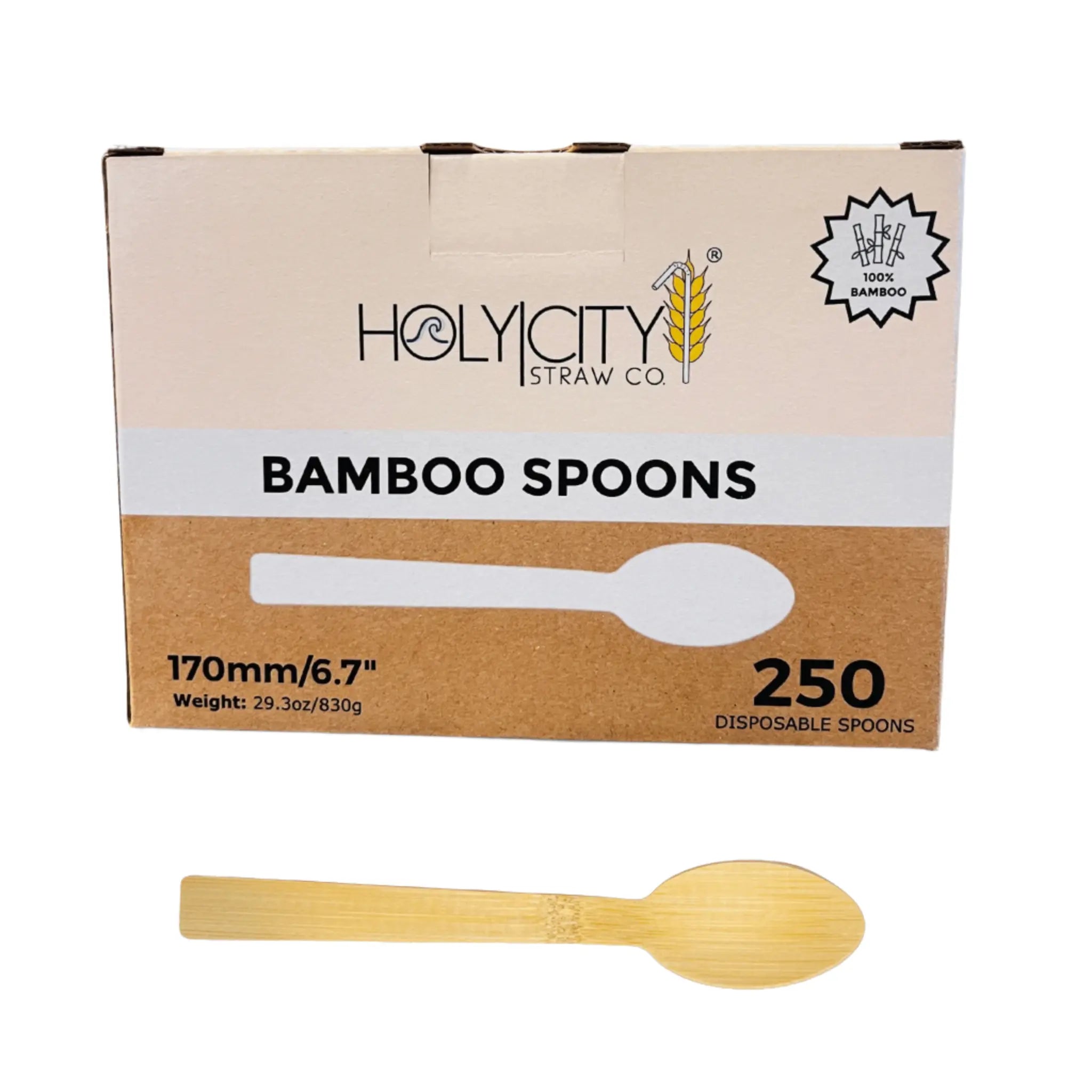 6.7" Bamboo Spoons-0