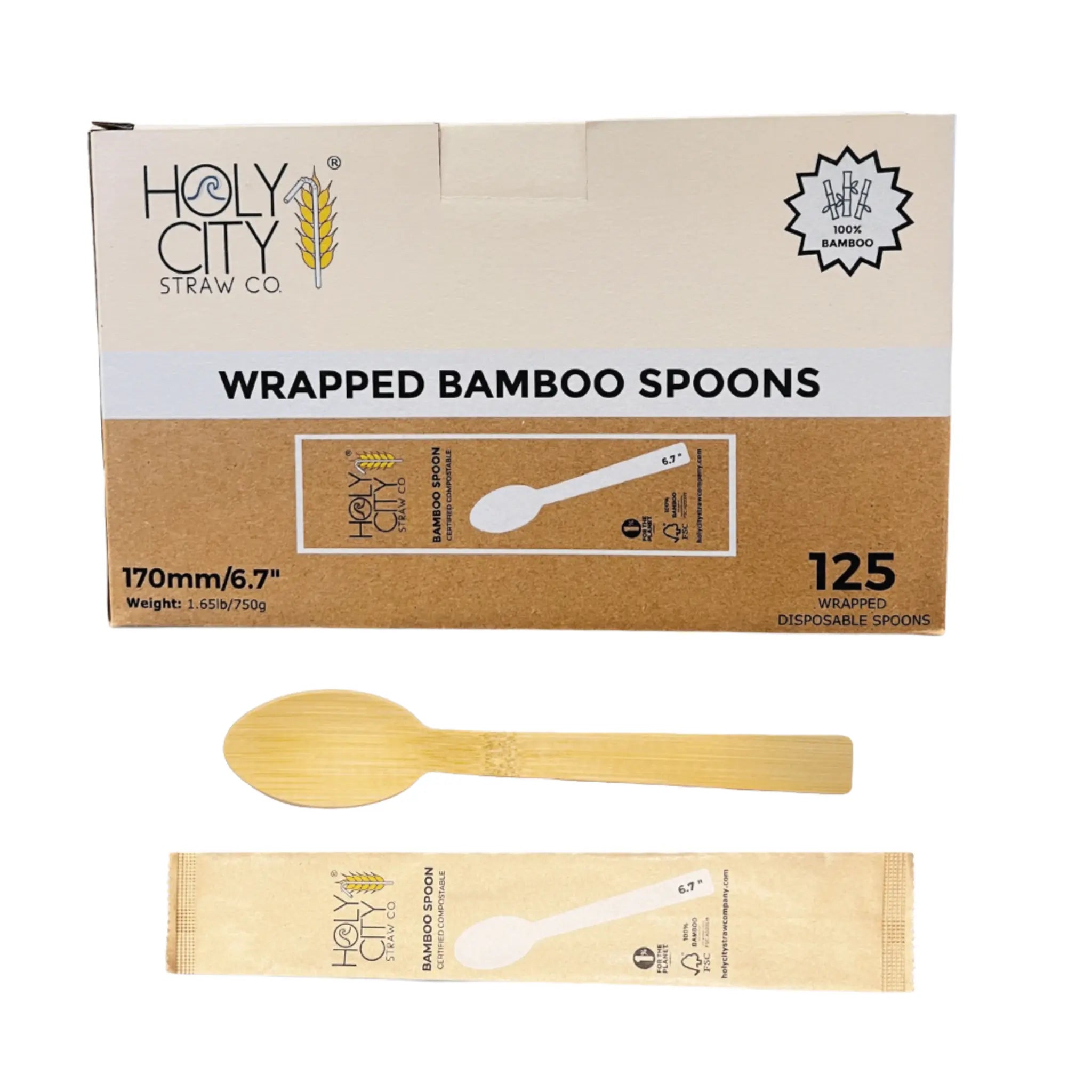 6.7" Wrapped Bamboo Spoons-0