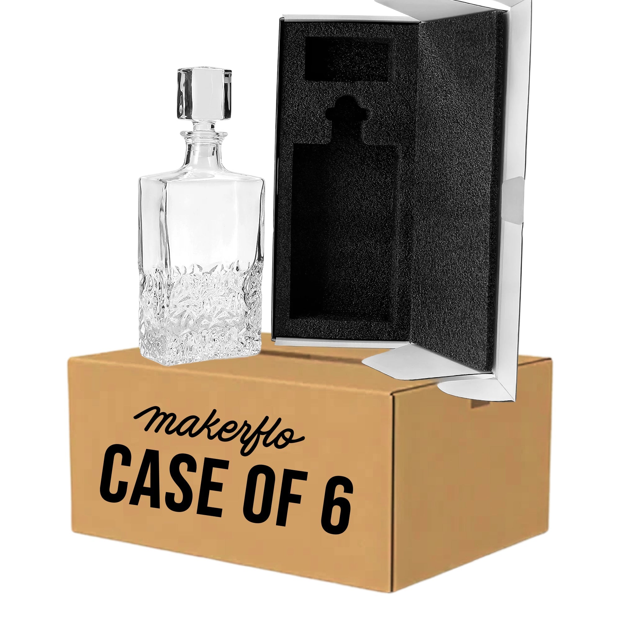 Whiskey Decanter - Rectangle - 750ML-1