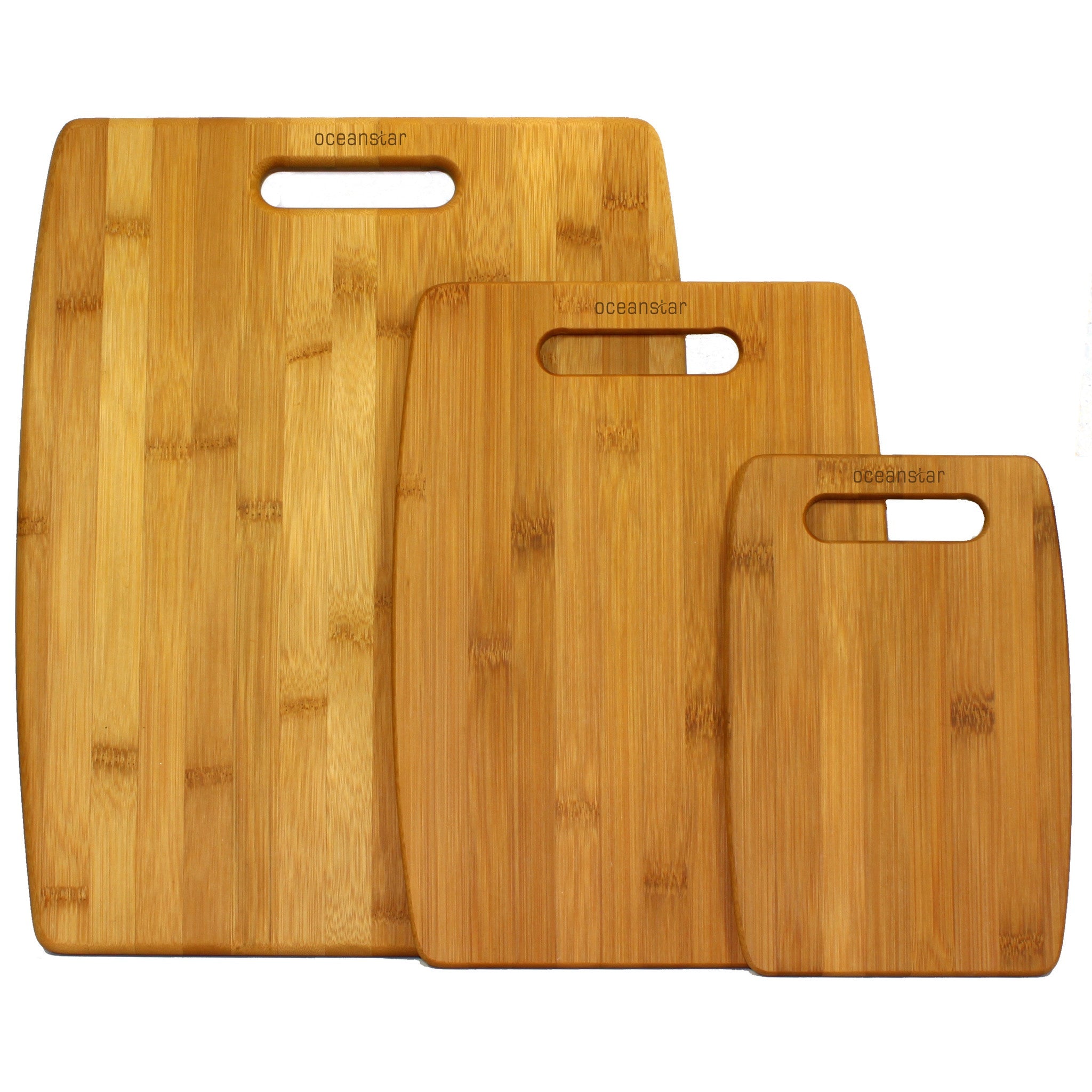Oceanstar 3-Piece Bamboo Cutting Board Set CB1156-0
