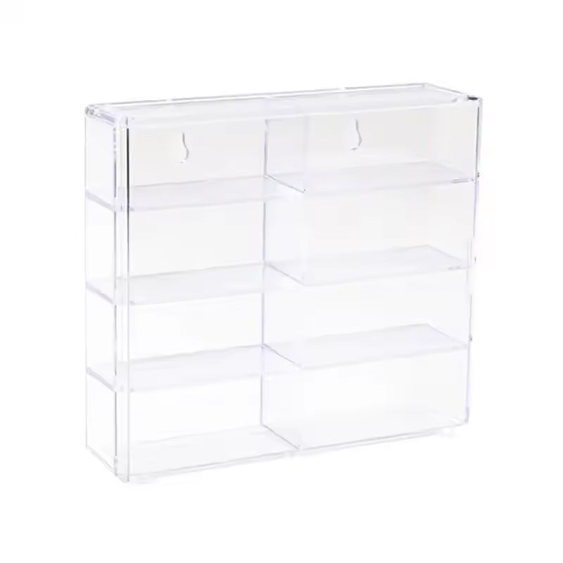 Dustproof Stackable 1:64 Hot Wheels Acrylic Display Case – 8 Grids Transparent Car Storage Organizer