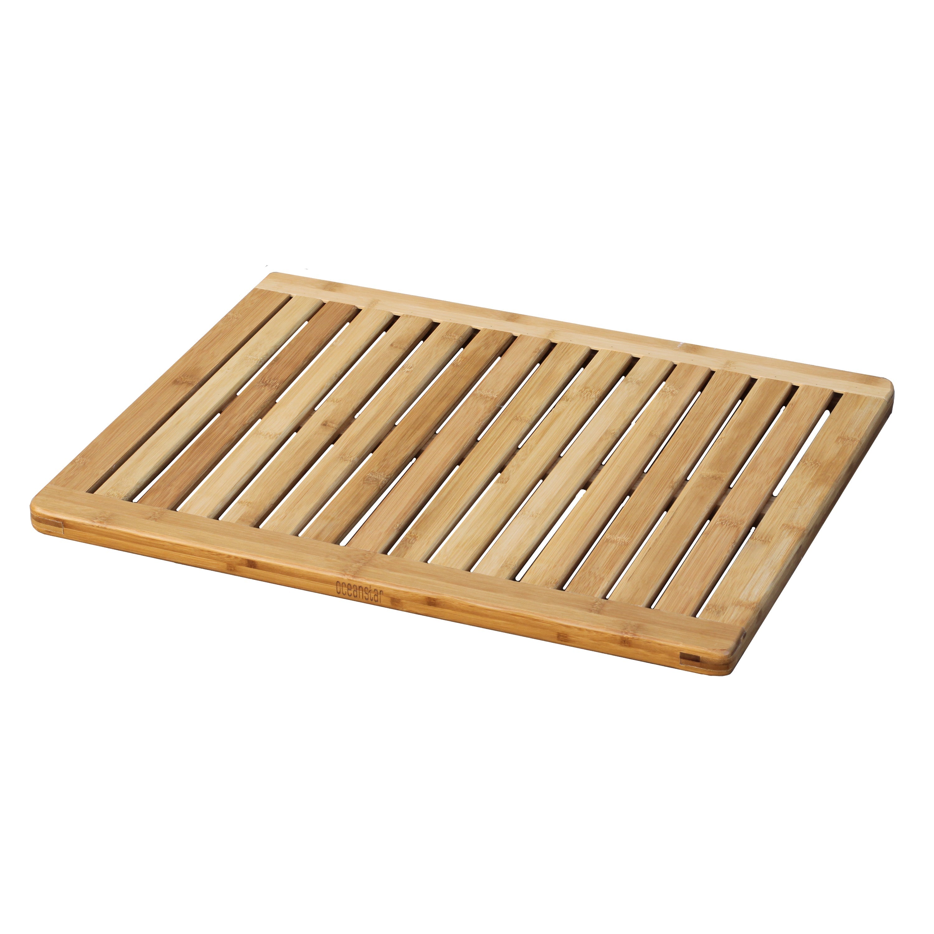Eco-Friendly Bamboo Shower & Bath Mat - Indoor/Outdoor Non-Slip Spa Rug 