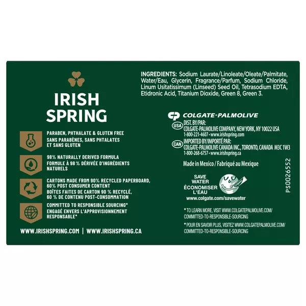 Irish Spring Original Bar Soap for Men - 12-Hour Freshness - 2.5 oz