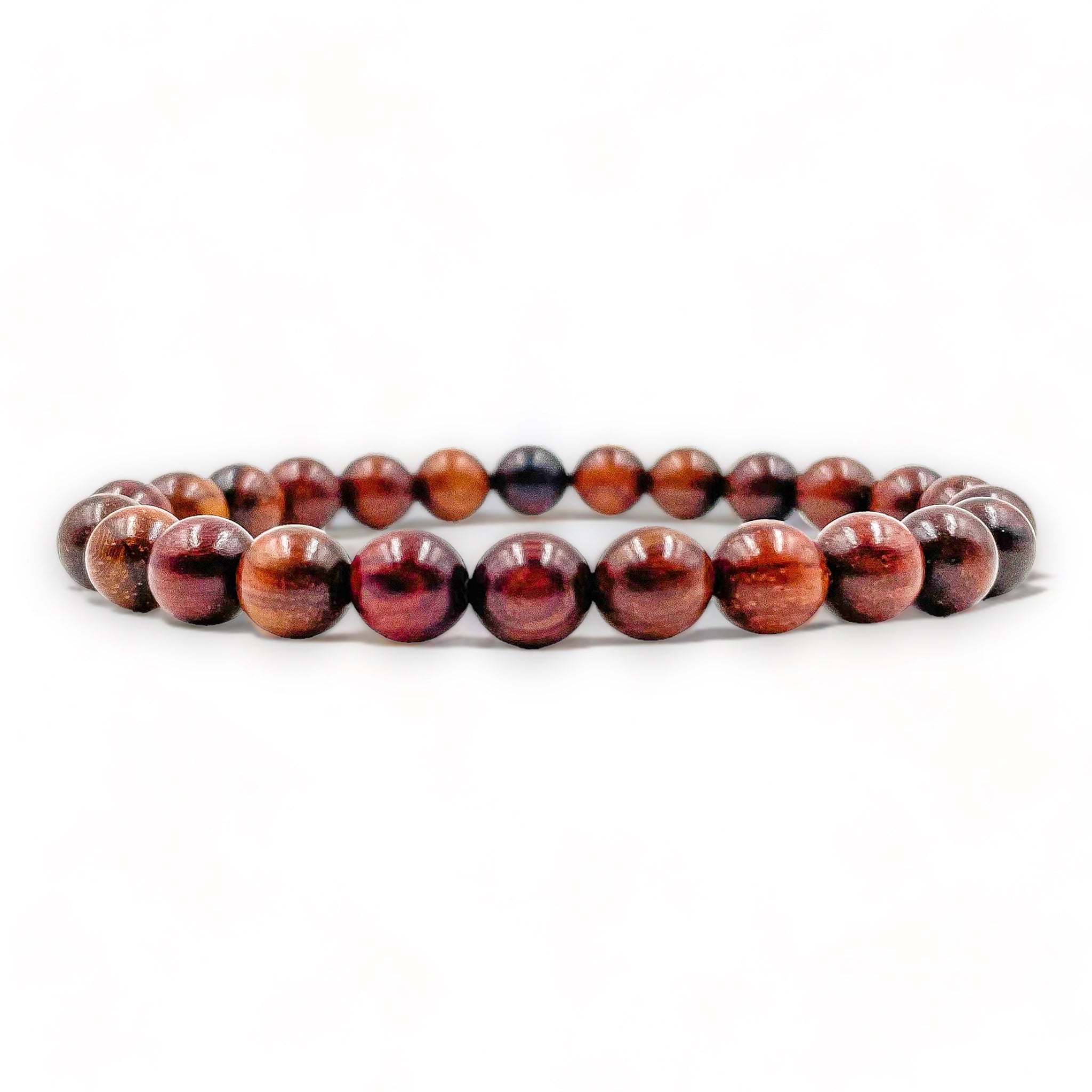 Union – Black Rosewood Mala Beaded Bracelet | Natural 8mm Wooden Beads, Handmade Jewelry with Lifetime Warranty