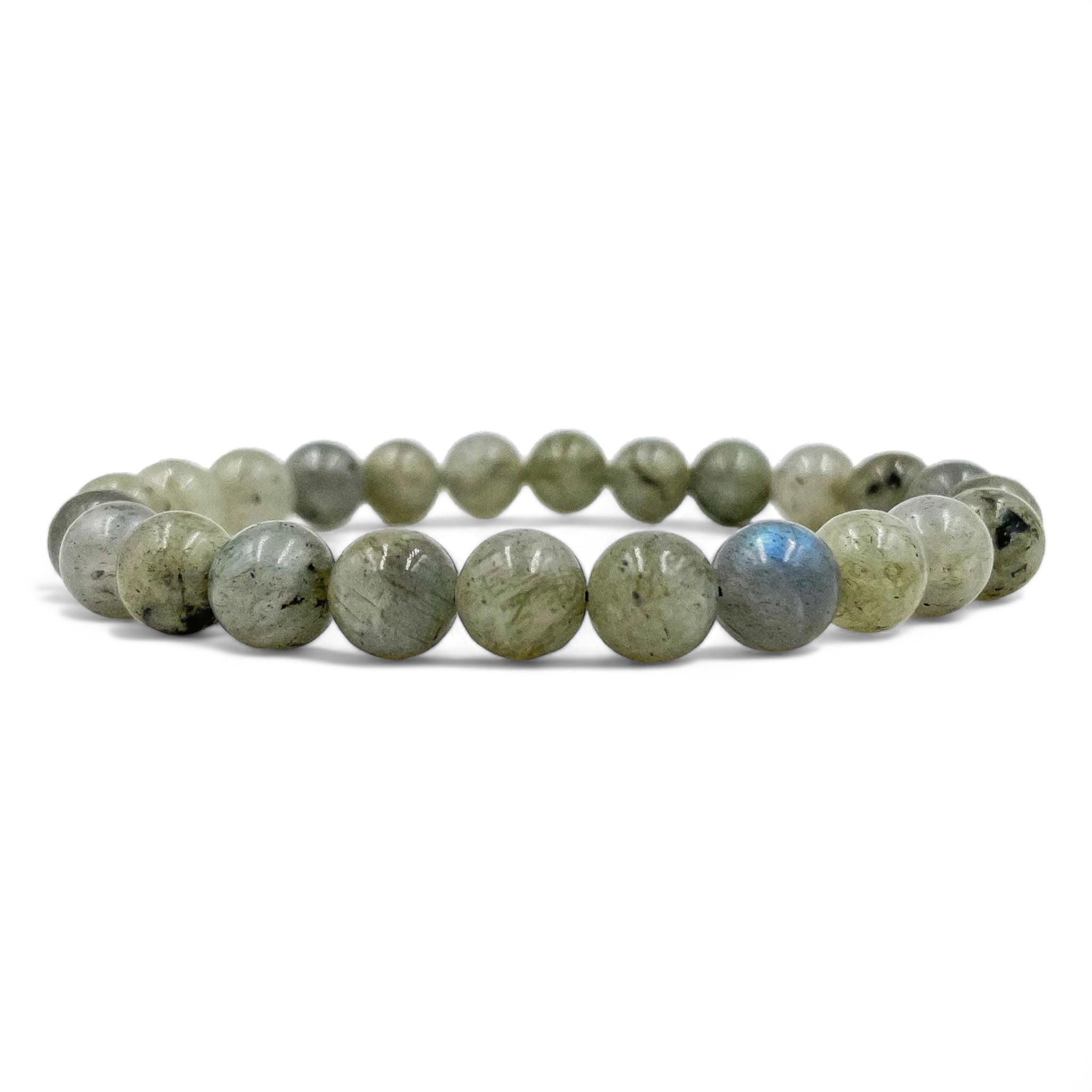 Handmade Labradorite Gemstone Beaded Bracelet – Natural Healing Crystal Jewelry for Men & Women | Protection, Energy & Balance