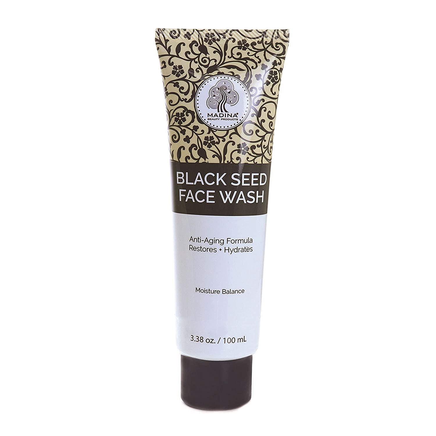 Madina Natural Black Seed Oil Face Wash – Paraben-Free, Anti-Aging, and Deep Cleansing for Balanced, Radiant Skin 