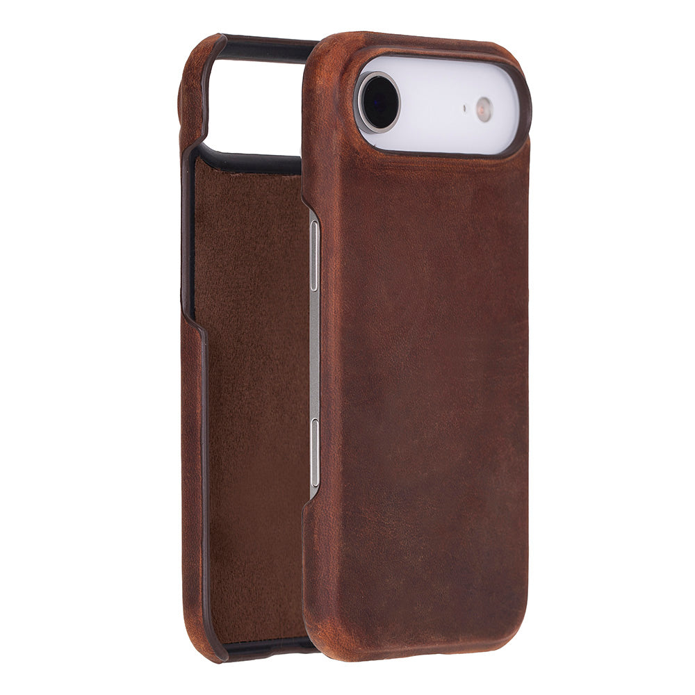 Premium Leather iPhone 17 Air Case - MagSafe & Wireless Charging Compatible 