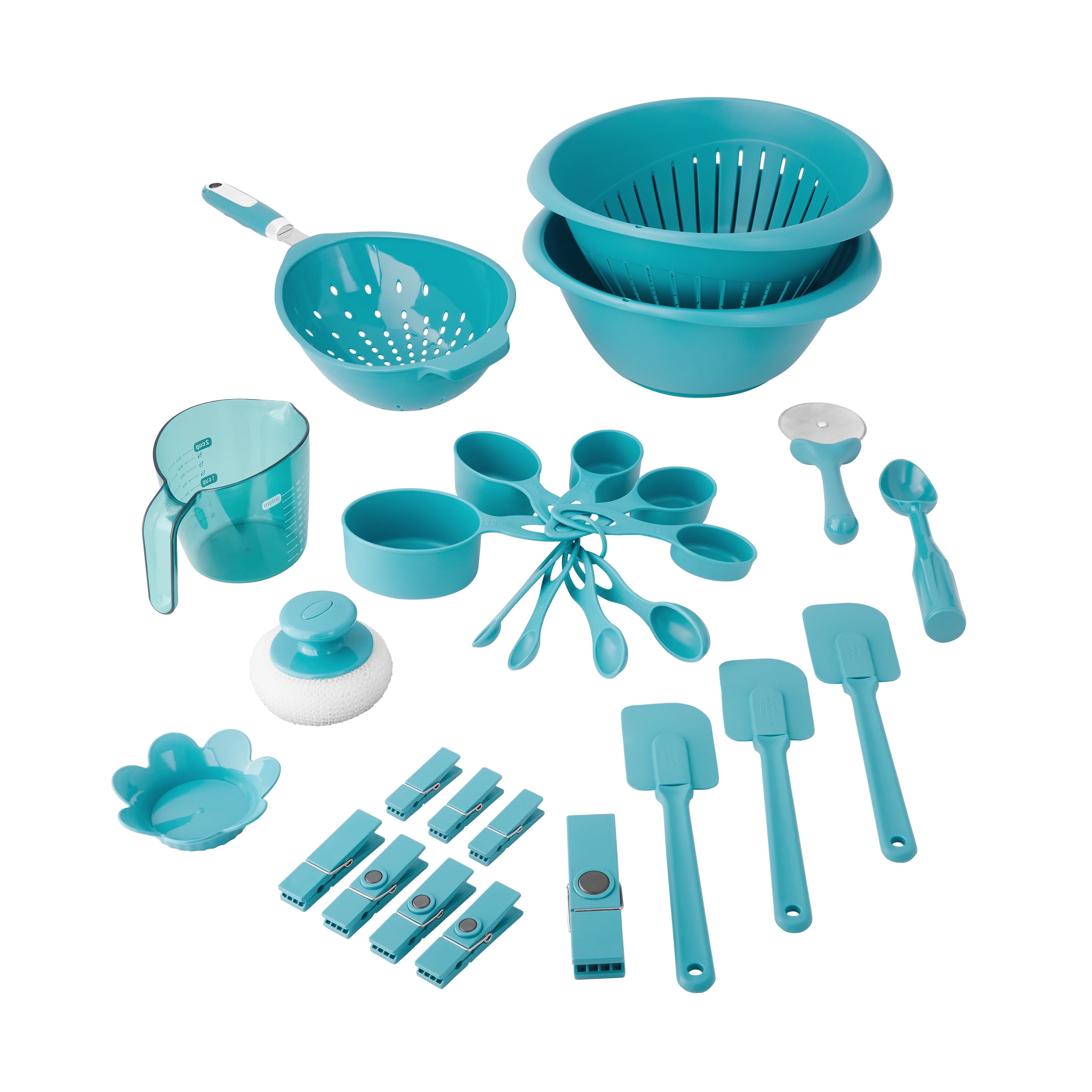 Mainstays 28-Piece Complete Kitchen Gadget Bundle, Gray