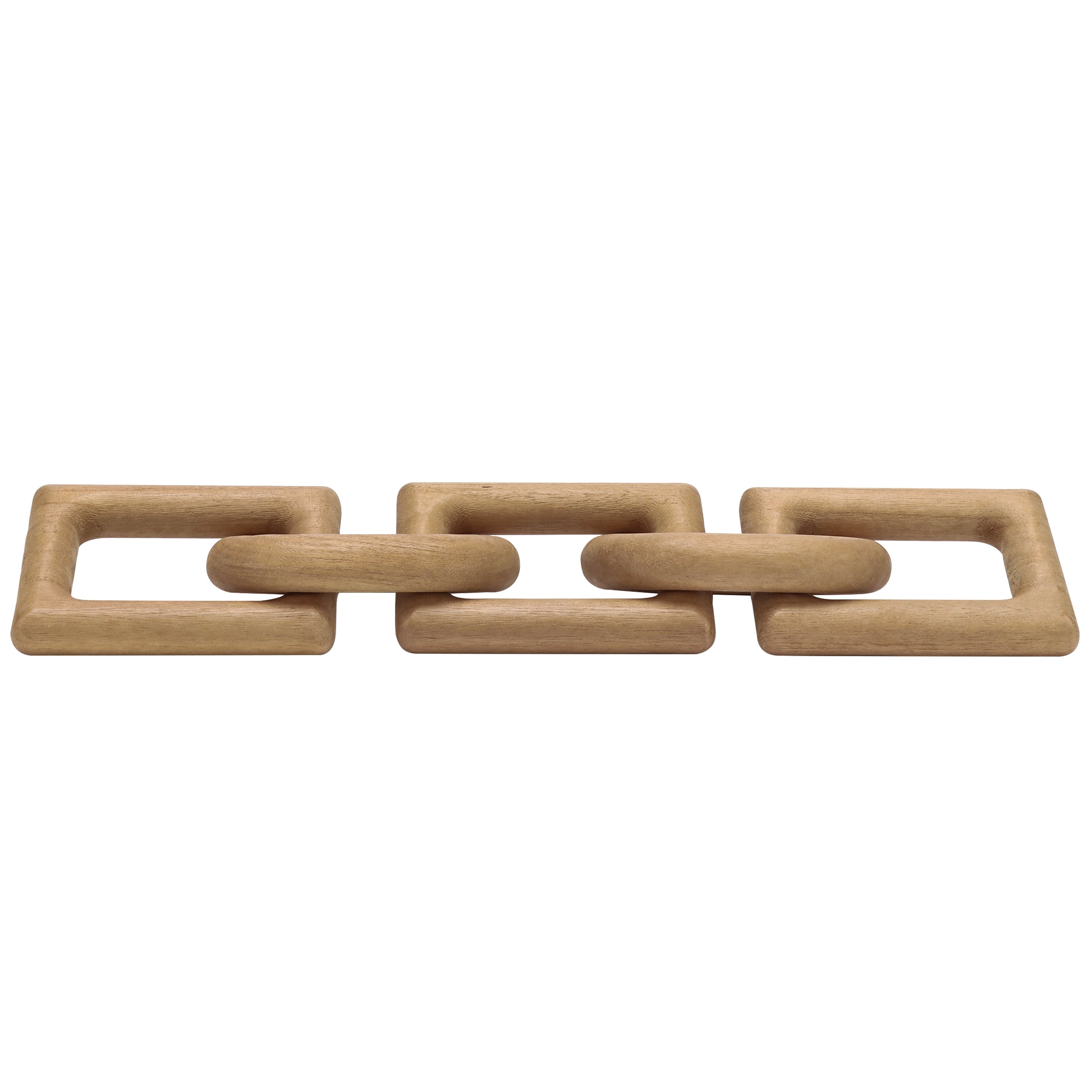 Mainstays Wood Links Light Tan Indoor Tabletop Decor