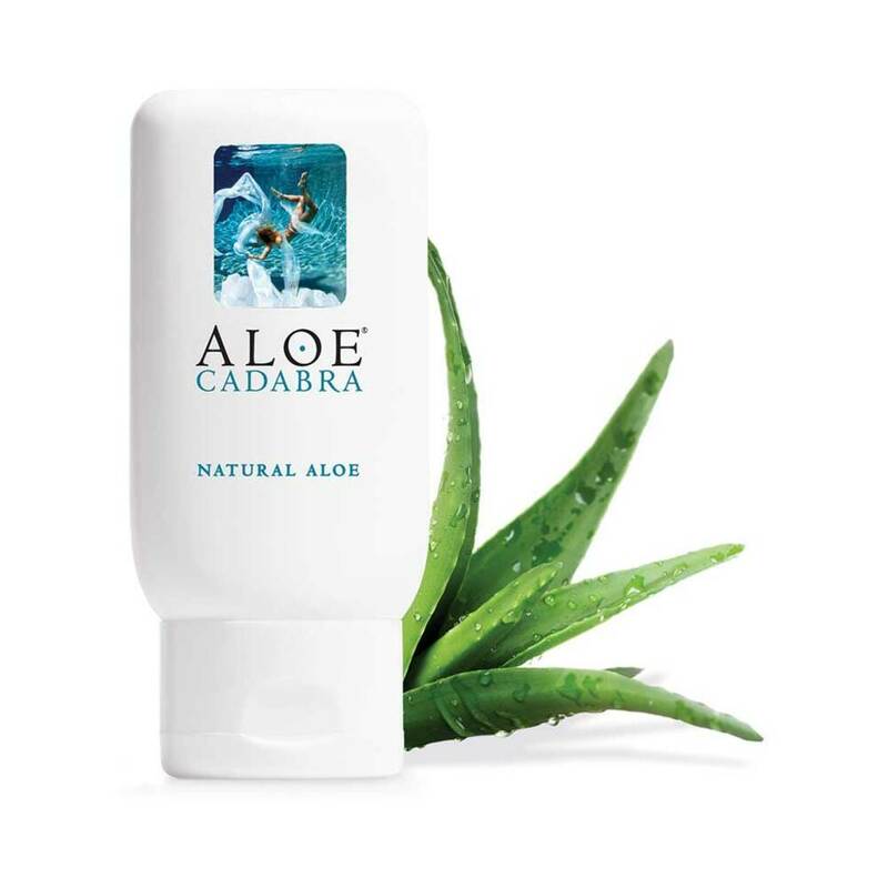 Aloe Cadabra Natural Aloe Lubricant – 2.5 oz Organic Water-Based Lube | Edible & Toy Safe
