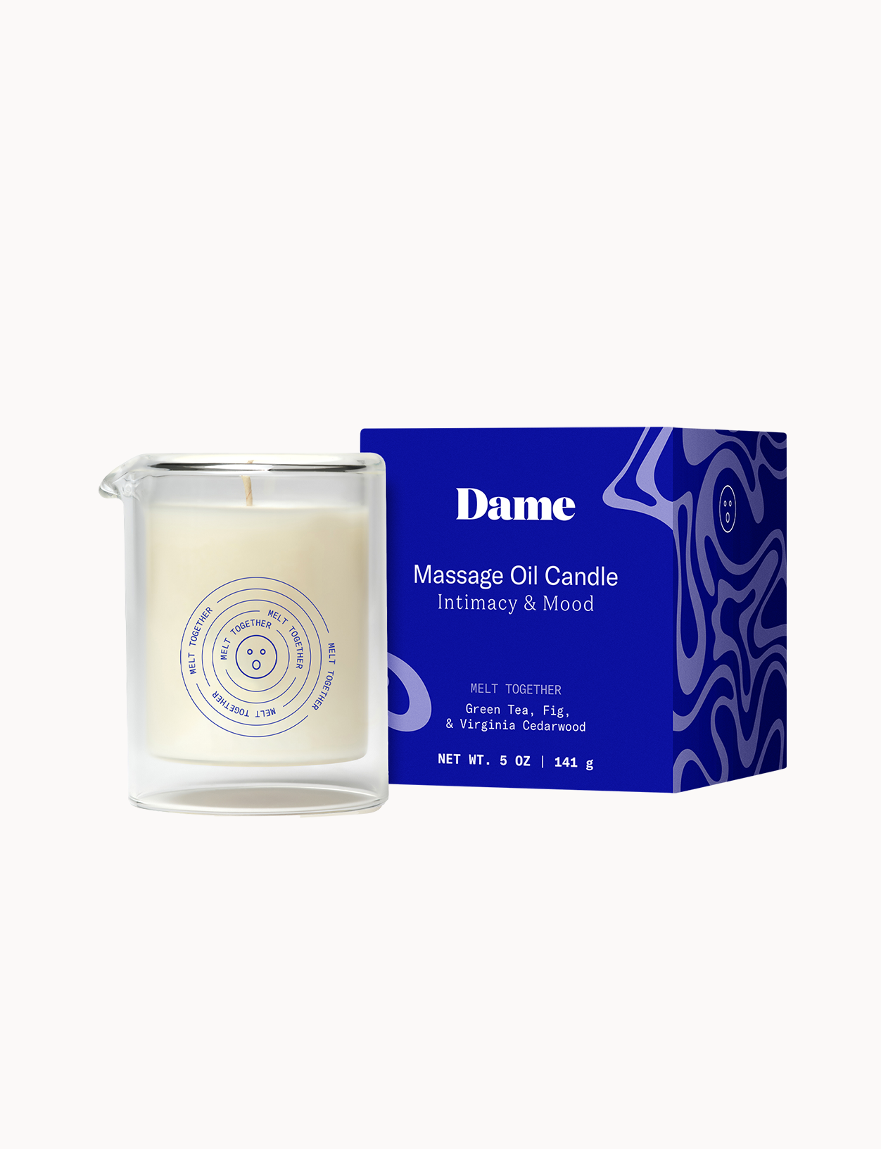 Luxury Aromatherapy Massage Oil Candle - Plant-Based Relaxation by Dame Products