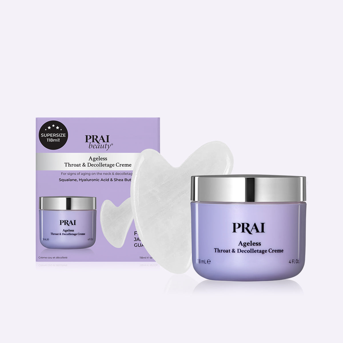 Ageless Throat & Decolletage Creme + Jade Gua Sha 