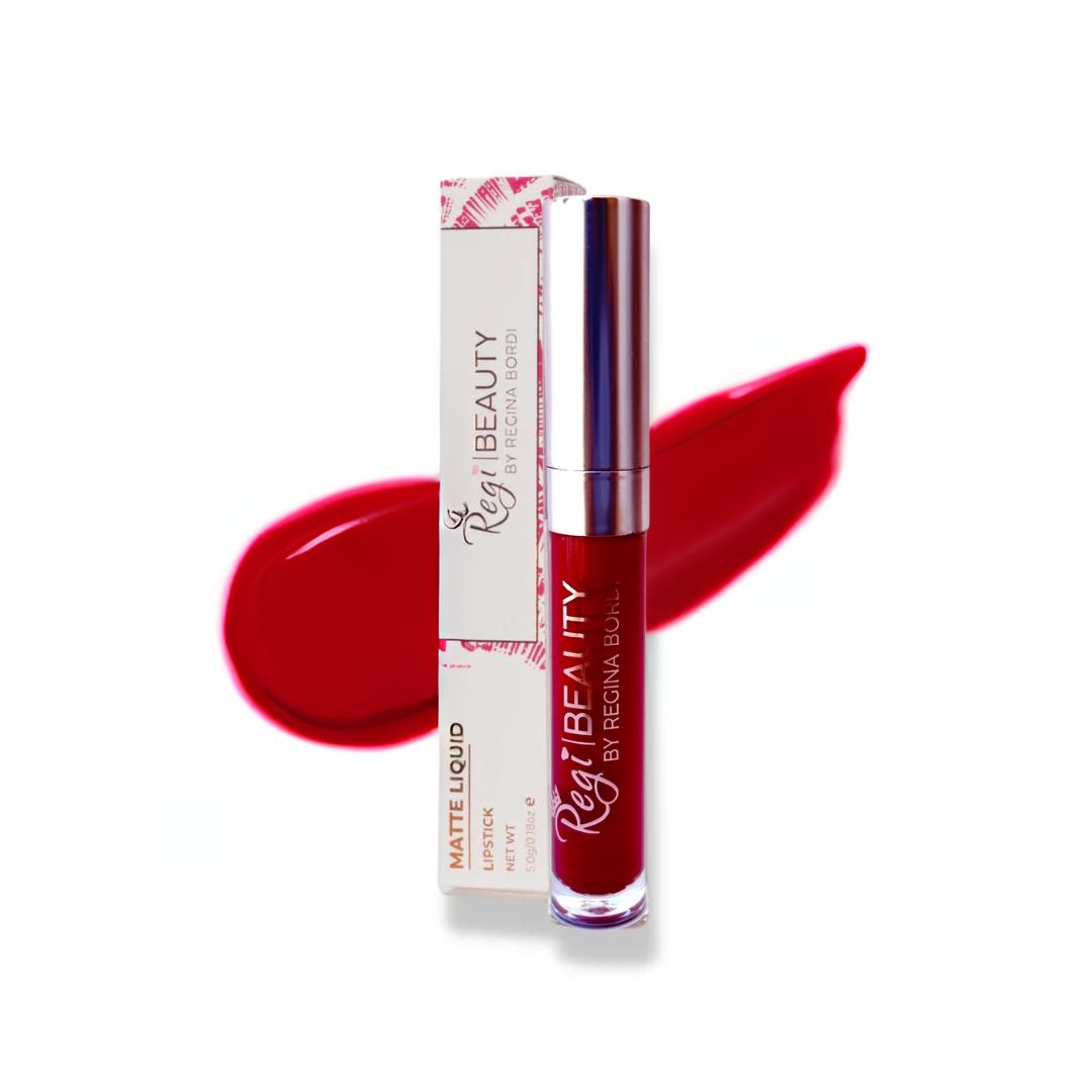 Matte Liquid Lipstick Long Lasting Waterproof Smudge Proof Vegan Red – Cherry Queen