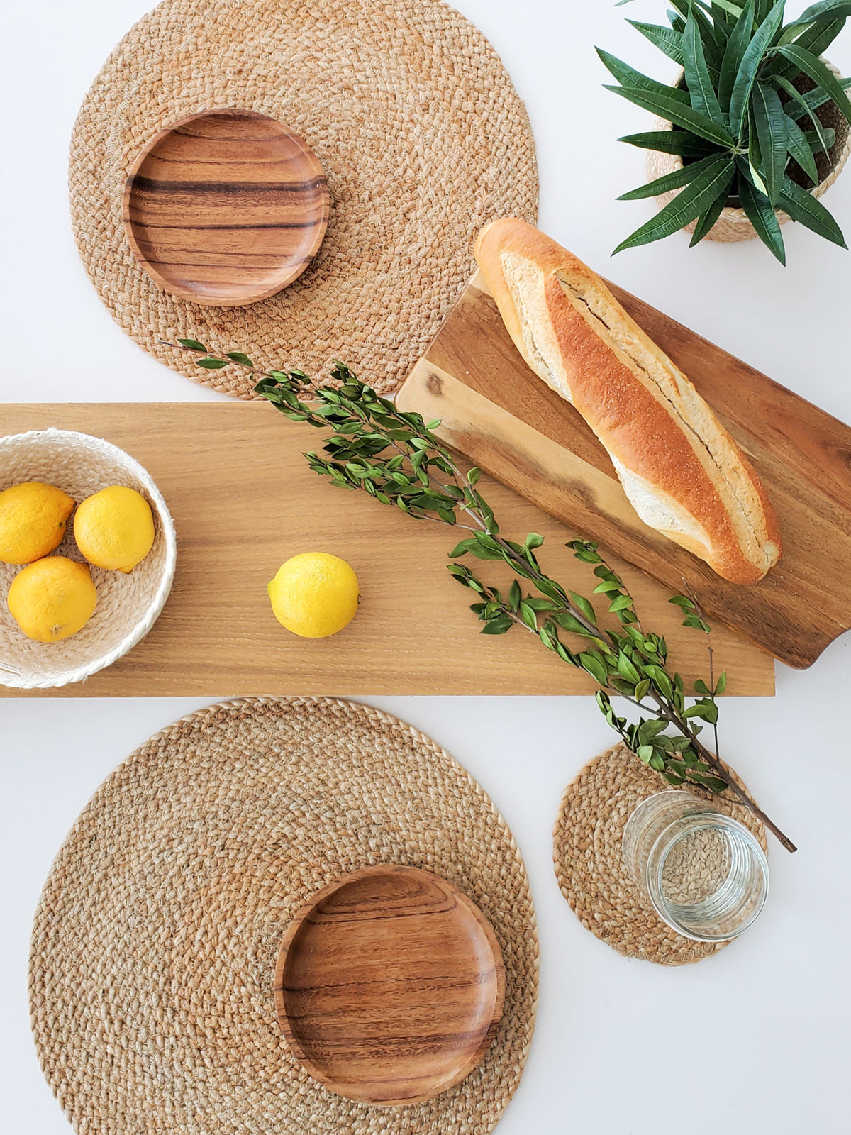 "Eco-Friendly Jute Coaster Set - Handcrafted Natural Drink Protection"