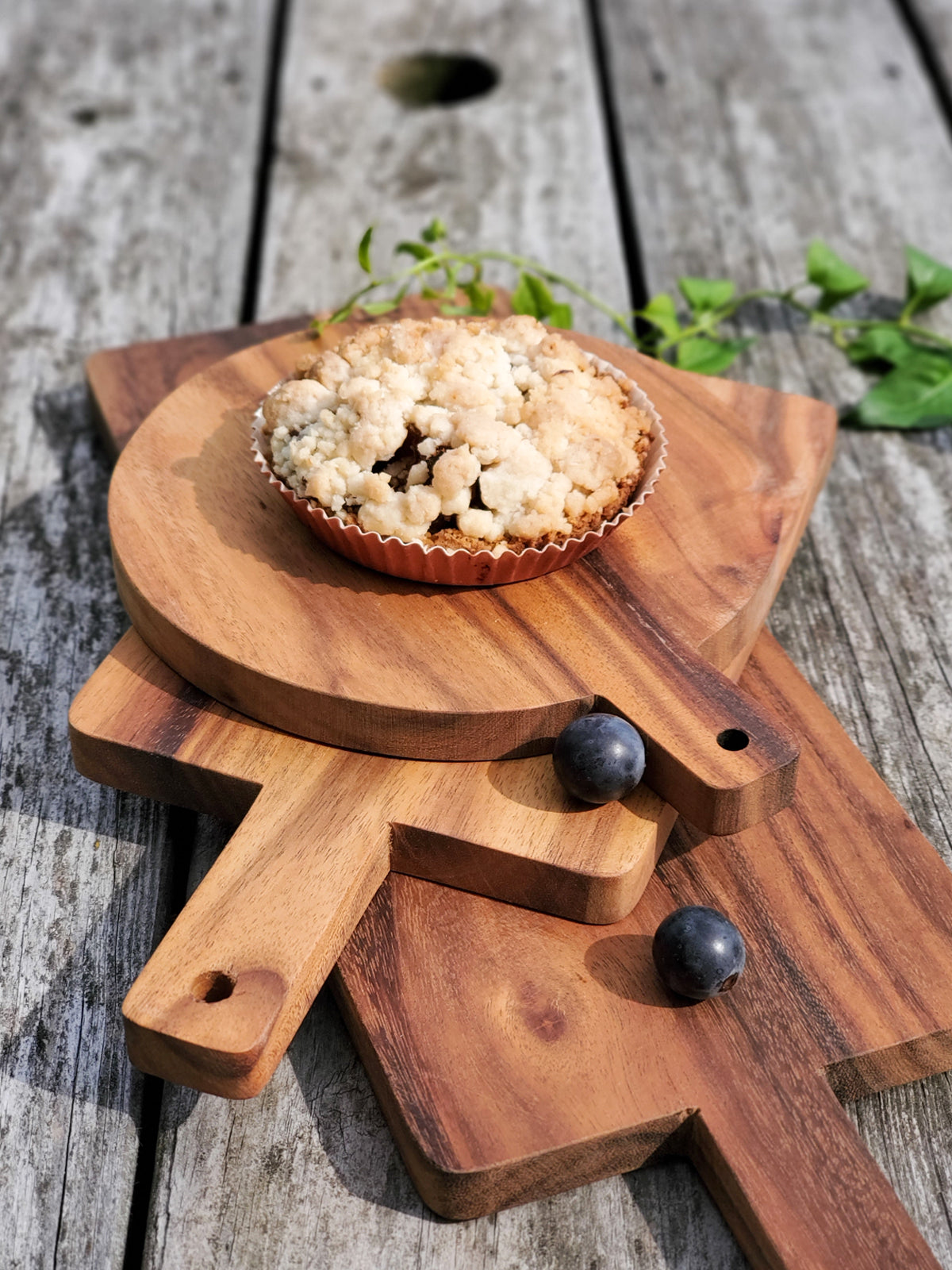Handcrafted Albizia Wood Round Serving Board - Small, Natural, Eco-Friendly & Sustainable Dining Essentials for US Homes