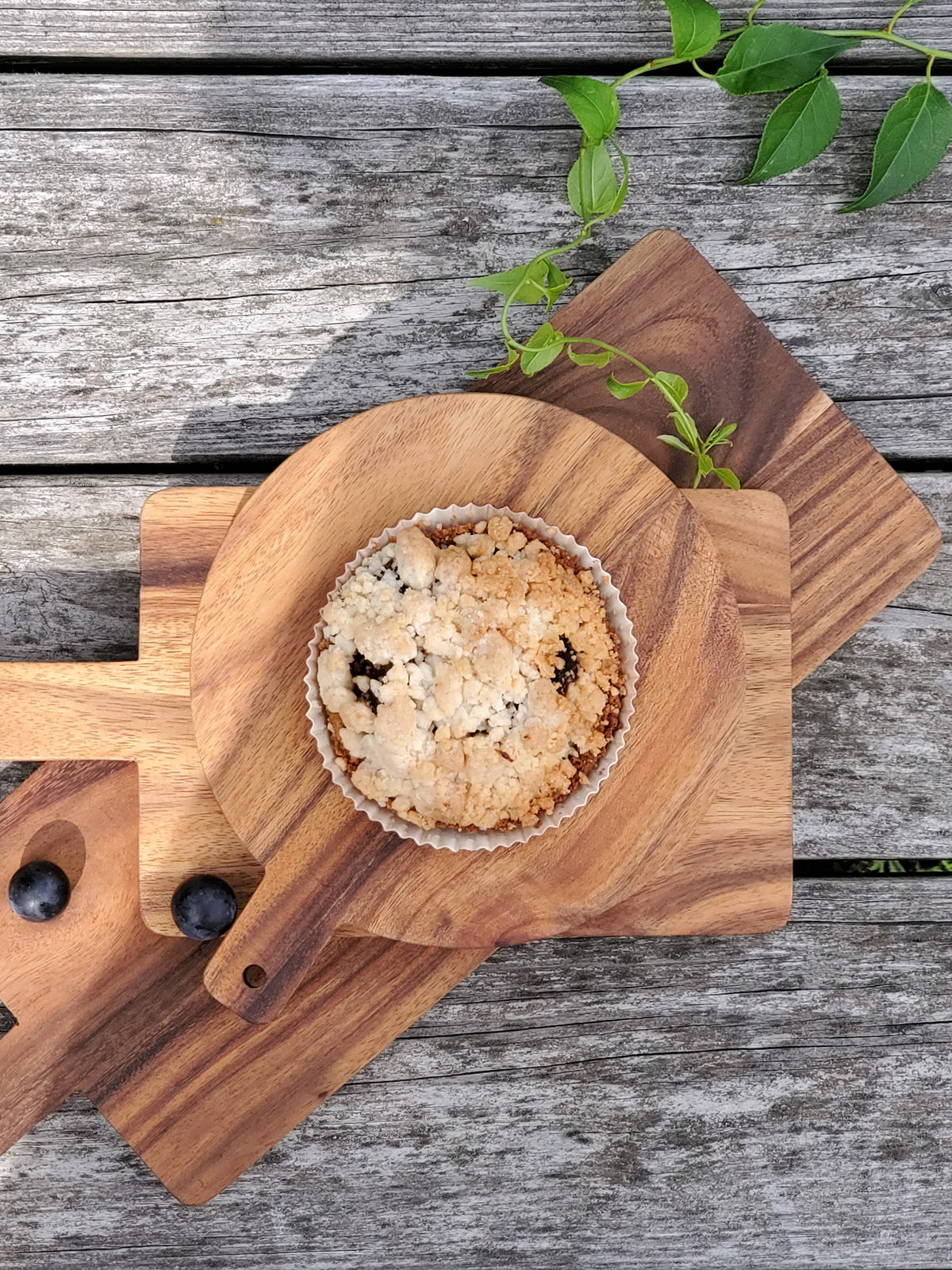 Handcrafted Albizia Wood Round Serving Board - Small, Natural, Eco-Friendly & Sustainable Dining Essentials for US Homes