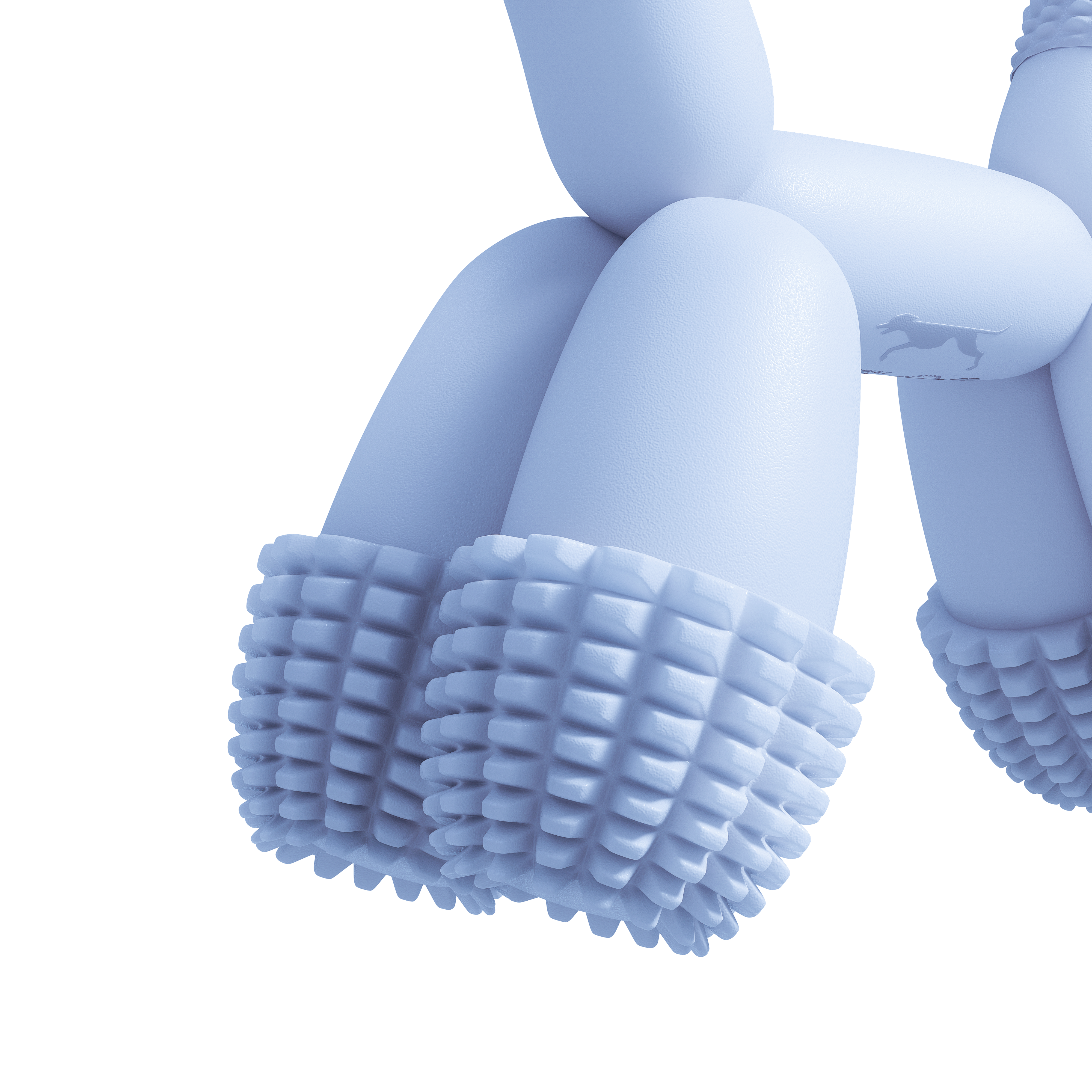 Blue Balloon Dog Chew Toy for Small Breeds - Stylish Dental Care & Home Decor 