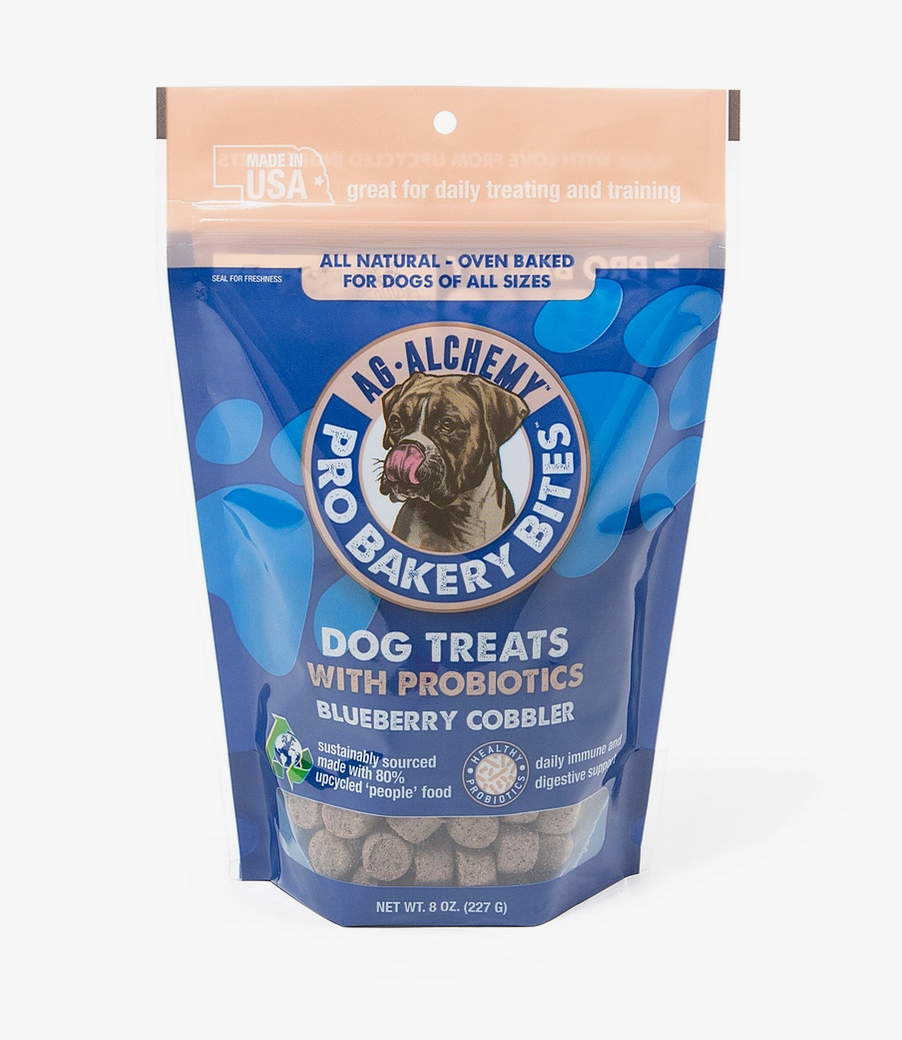 Blueberry Cobbler Probiotic Dog Treats - Immune & Digestive Health Made in USA 