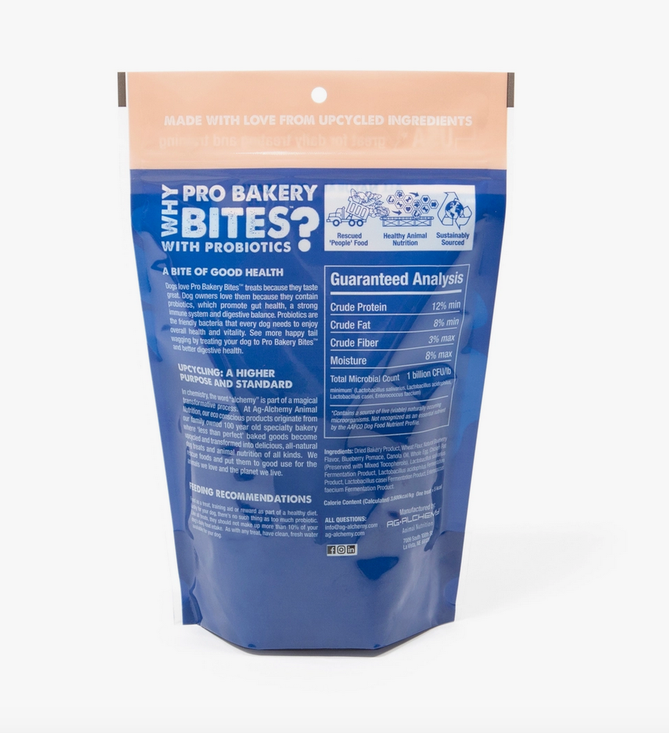 Blueberry Cobbler Probiotic Dog Treats - Immune & Digestive Health Made in USA 