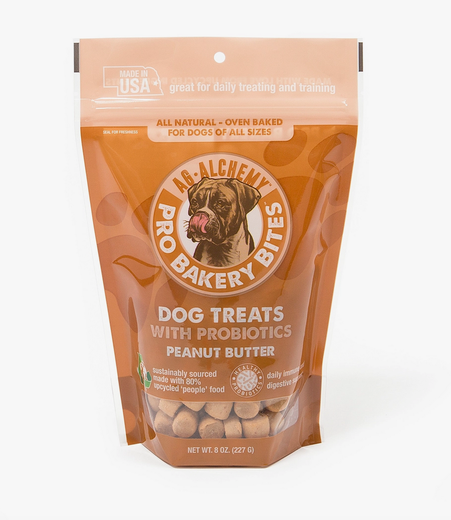 Peanut Butter Probiotic Dog Treats - All-Natural Made in USA 