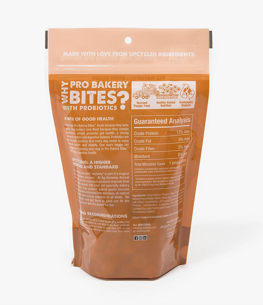 Peanut Butter Probiotic Dog Treats - All-Natural Made in USA 