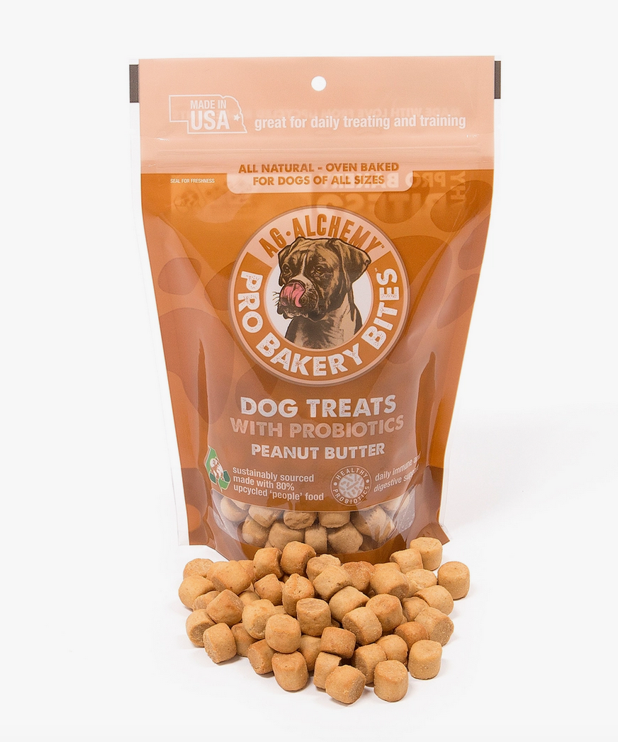 Peanut Butter Probiotic Dog Treats - All-Natural Made in USA