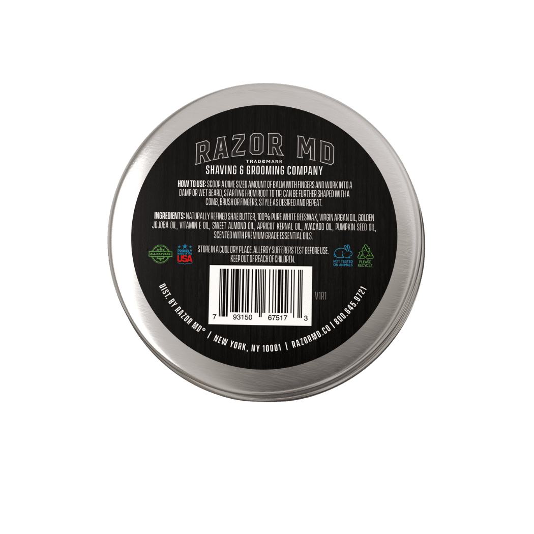 Beard Balm Sandalwood Musk – Conditioning Beard Butter & Styling Balm for Men