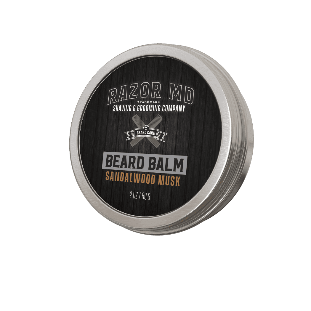 Beard Balm Sandalwood Musk – Conditioning Beard Butter & Styling Balm for Men