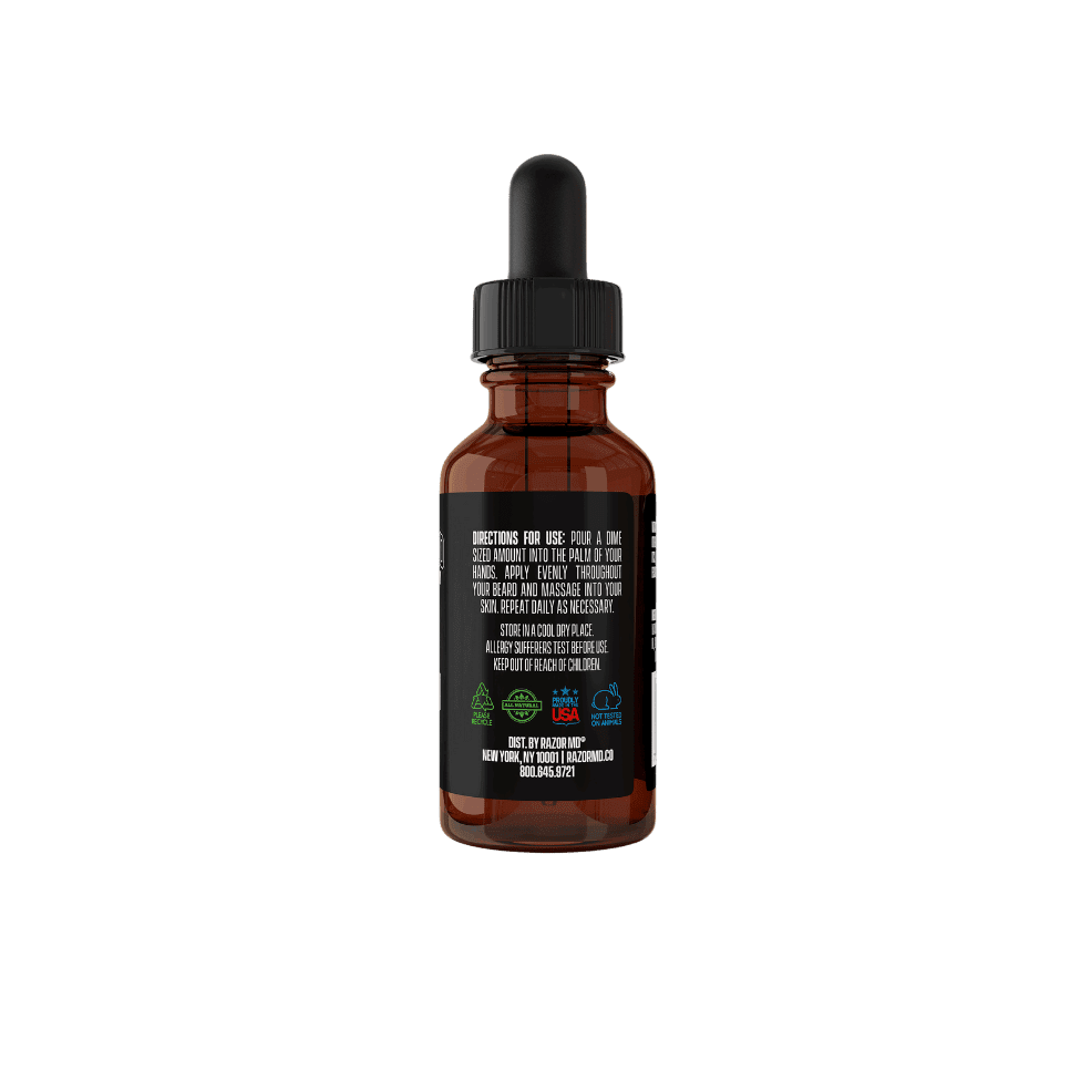 Beard Oil Sandalwood Musk – Premium Beard Growth & Conditioning Oil for Men with Argan & Jojoba