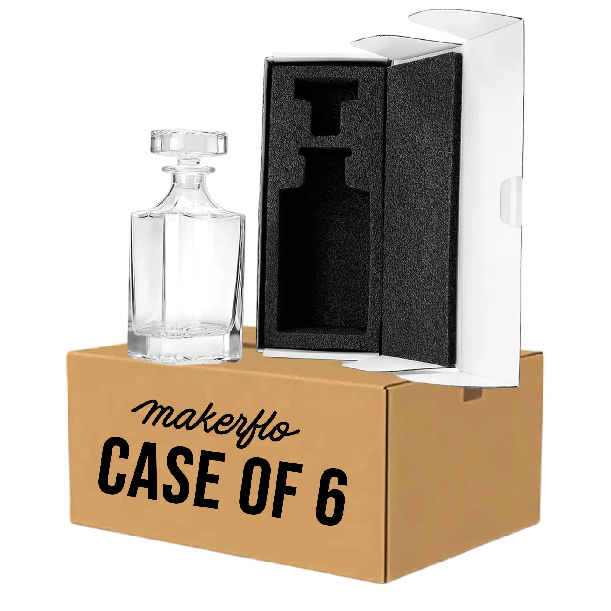Whiskey Decanter - Square - 750mL-2