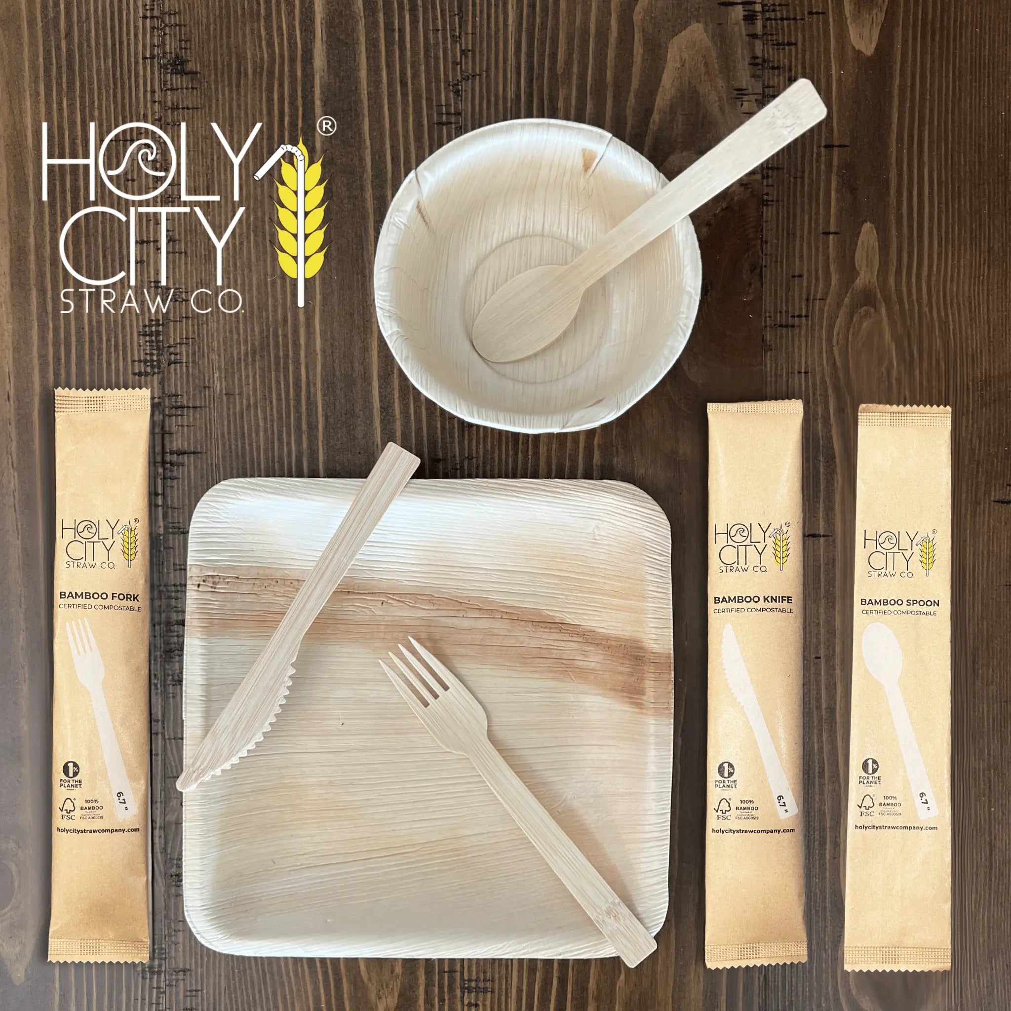 6.7" Wrapped Bamboo Spoons-1