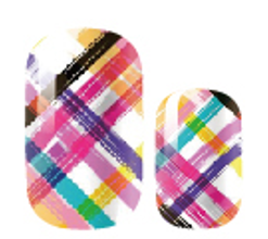 Ribbons Nail Polish Stickers – Long-Lasting Non-Toxic Nail Wraps (16-Piece Set)