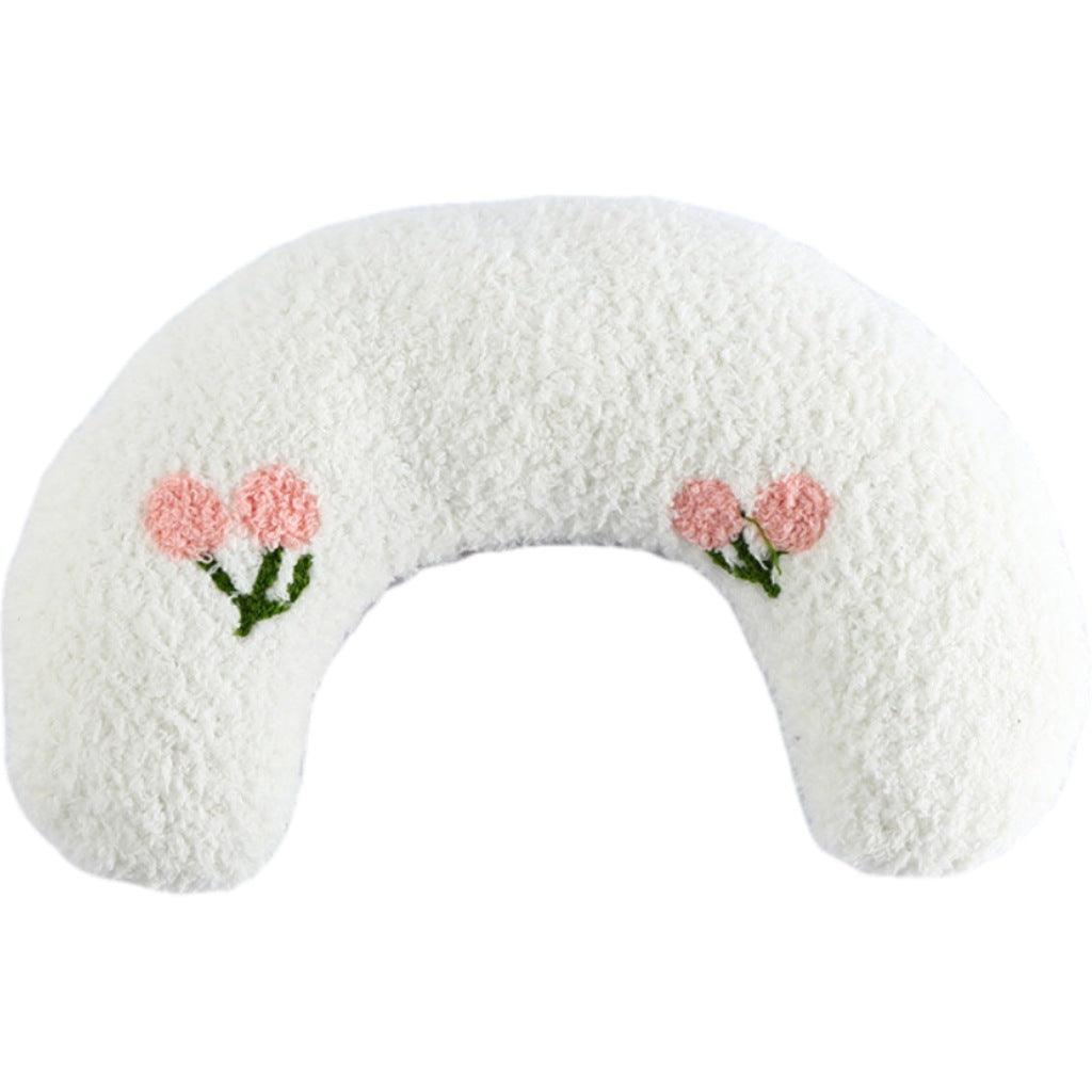 Cozy Calming U-Shaped Pet Pillow for Cats and Small Dogs – Soft Plush Neck Support and Sleep Aid