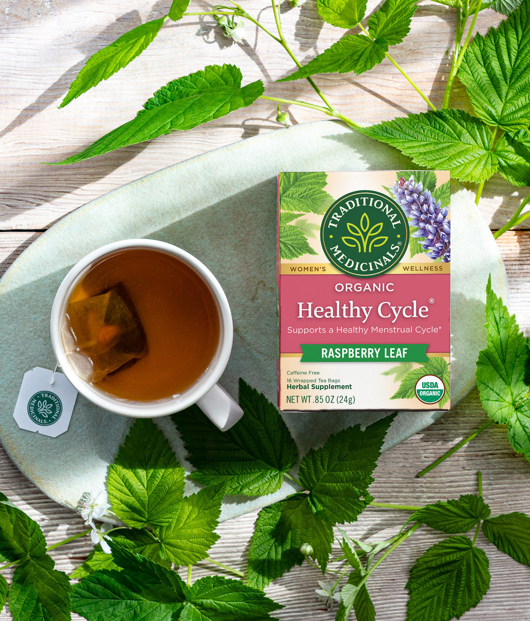 Traditional Medicinals Organic Female Toner Herbal Tea – Women’s Health & Hormonal Balance Support (6x16 Bags)