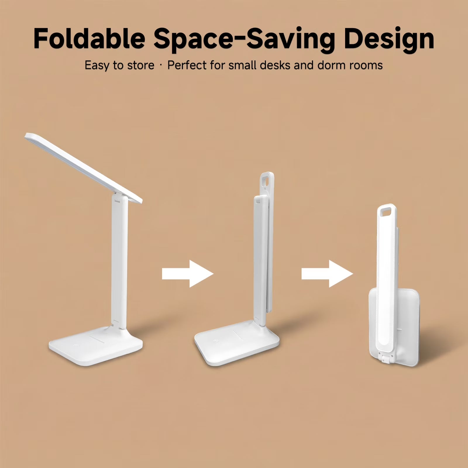 NOYAFA LED Desk Lamp, 3 Lighting Modes Dimmable, Eye-Caring with USB Port, for Home Office Study